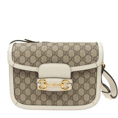 Gvc*1 Horsebit 1955 Shoulder Bag 602204 White