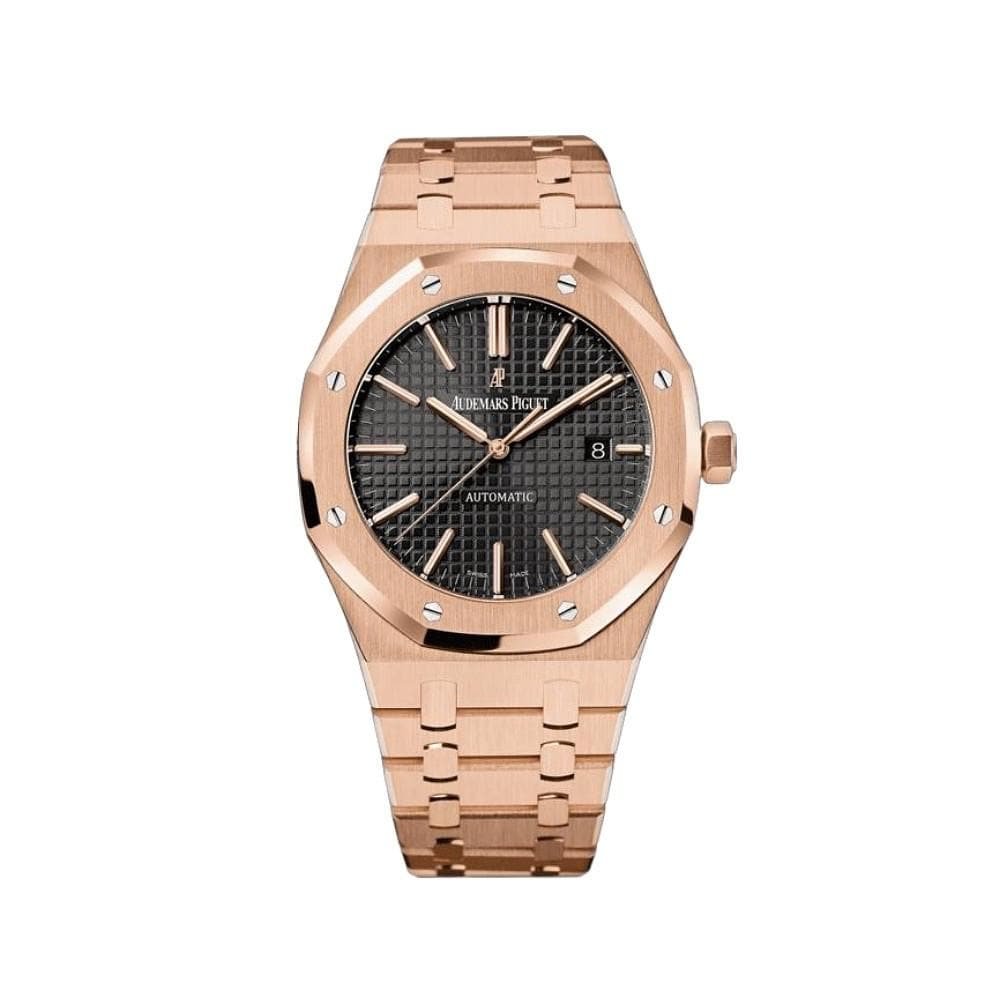Audemars P1g*et Royal Oak Selfwinding 15400OR.OO.1220OR.01 Rose Gold Black Dial