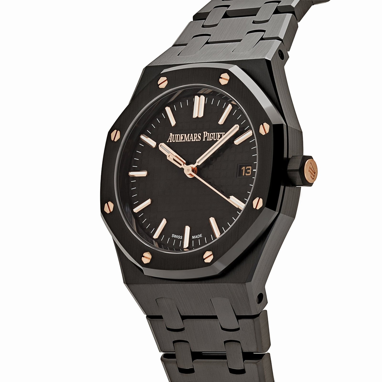 Audemars P1g*et Royal Oak Selfwinding 77350CE.OO.1266CE.01 ‘Ladies’ Black Ceramic Black Dial