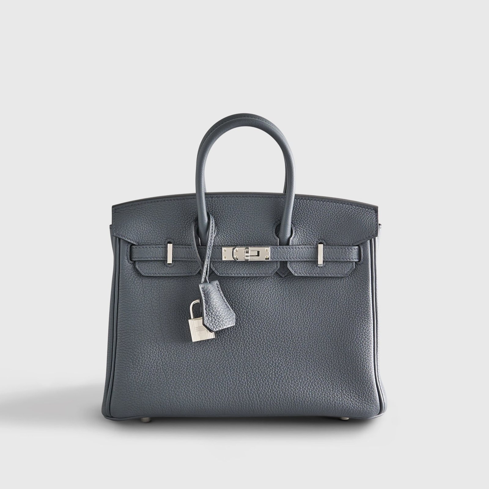 H**me5 Birkin 25 Togo Gris Misty Palladium Hardware