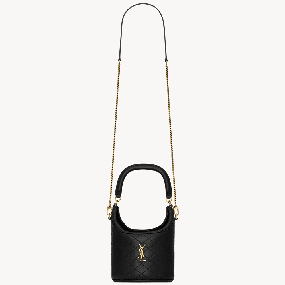 Sa1nt Lau*nt GABY bucket bag in lambskin