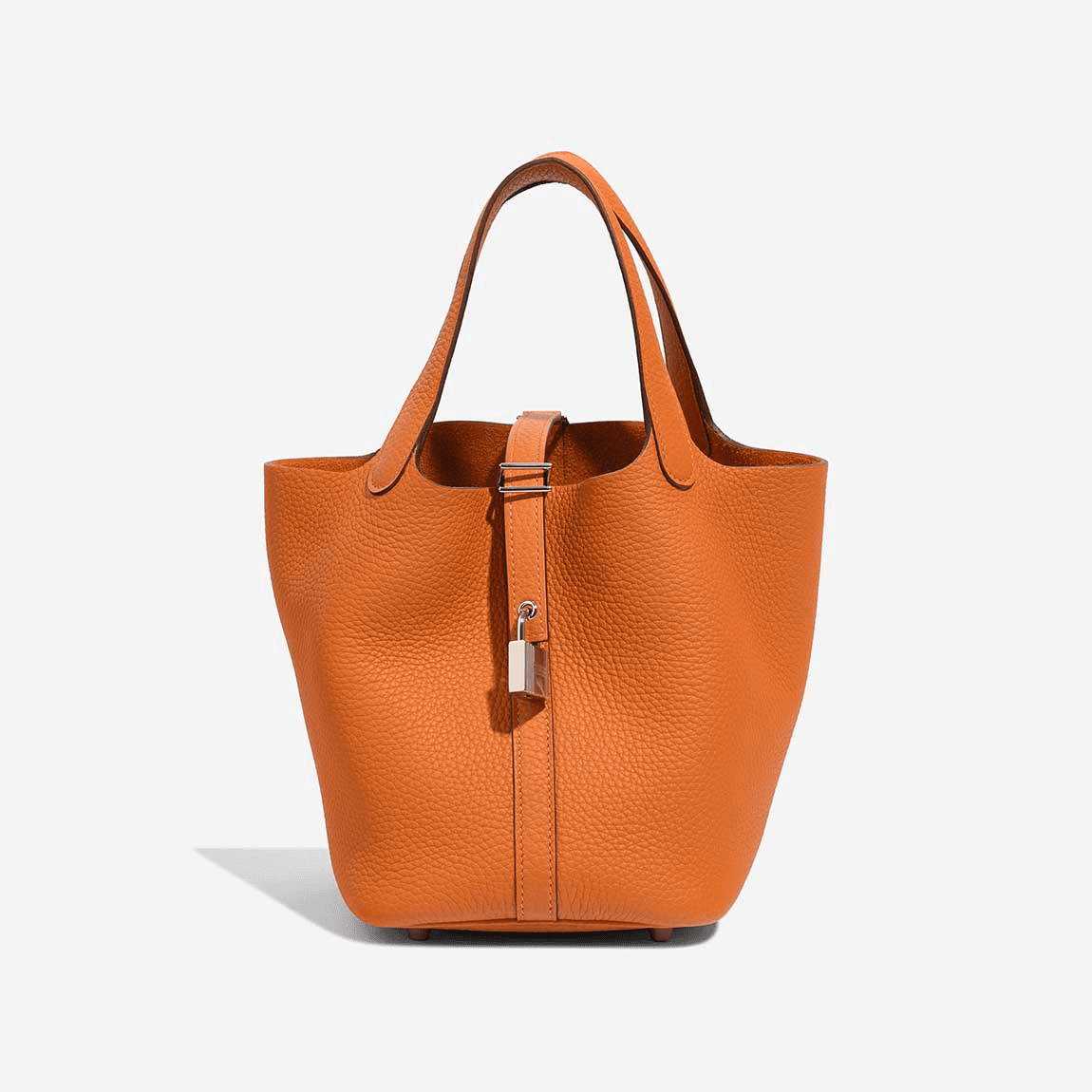 H**me5 Picotin 18 Clémence Orange (silver hardware)