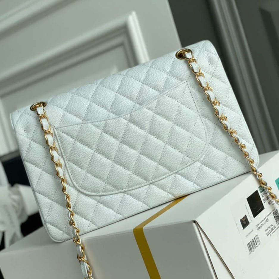 Ch**el Classic Flap Handbag GOLD METAL