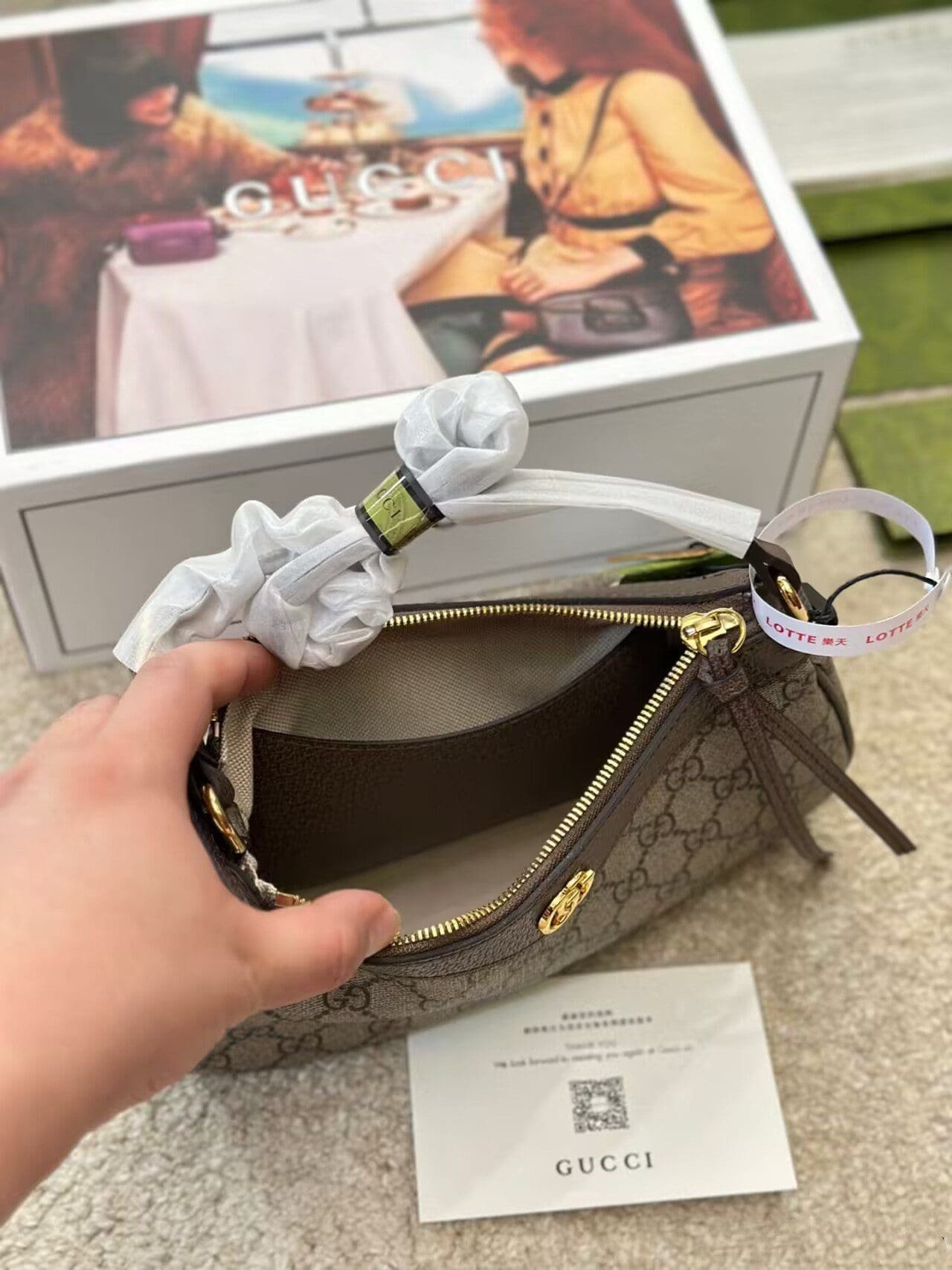 Gvc*1 OPHIDIA GG SMALL HANDBAG