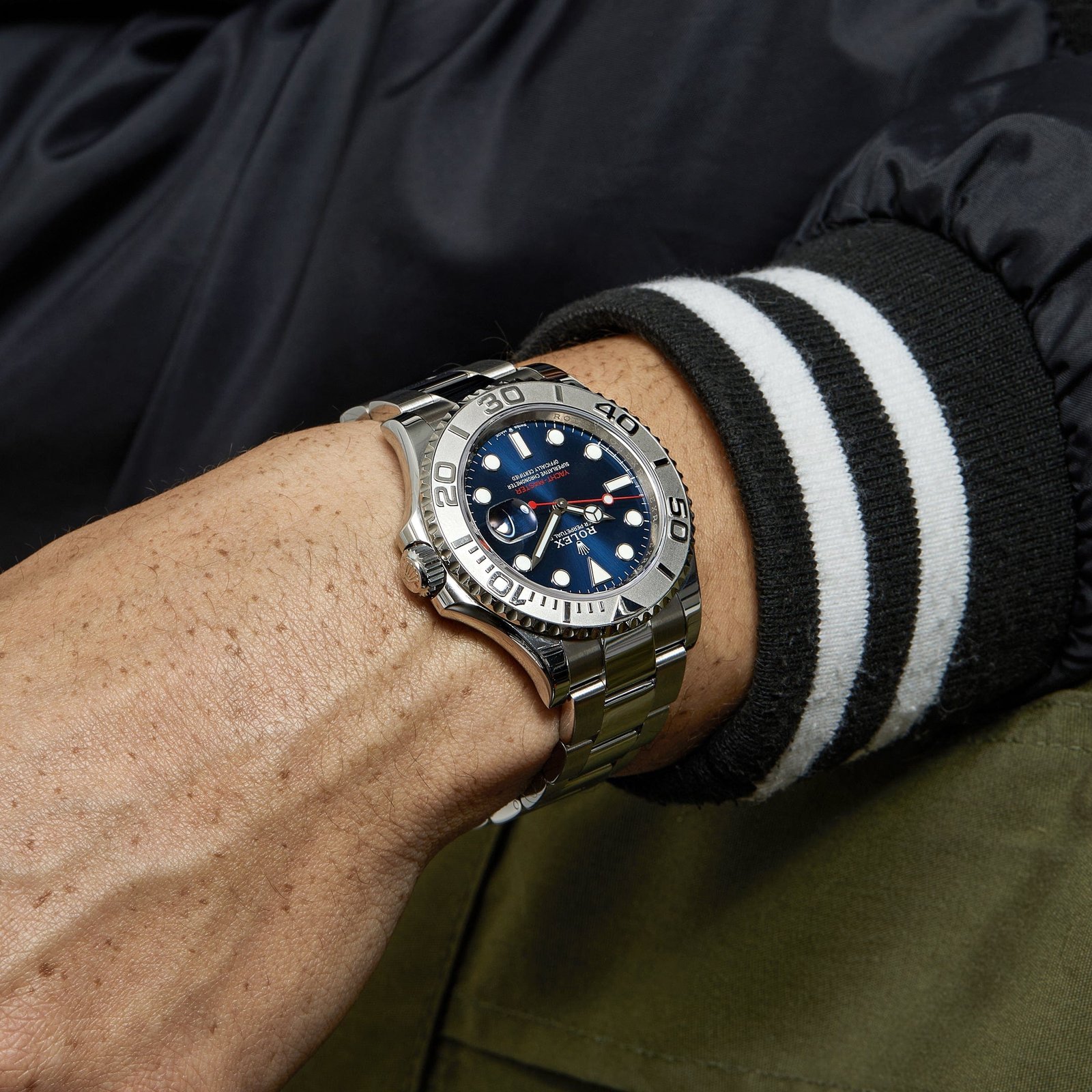 R01ex Yacht-Master 40 126622 Stainless Steel Blue Dial