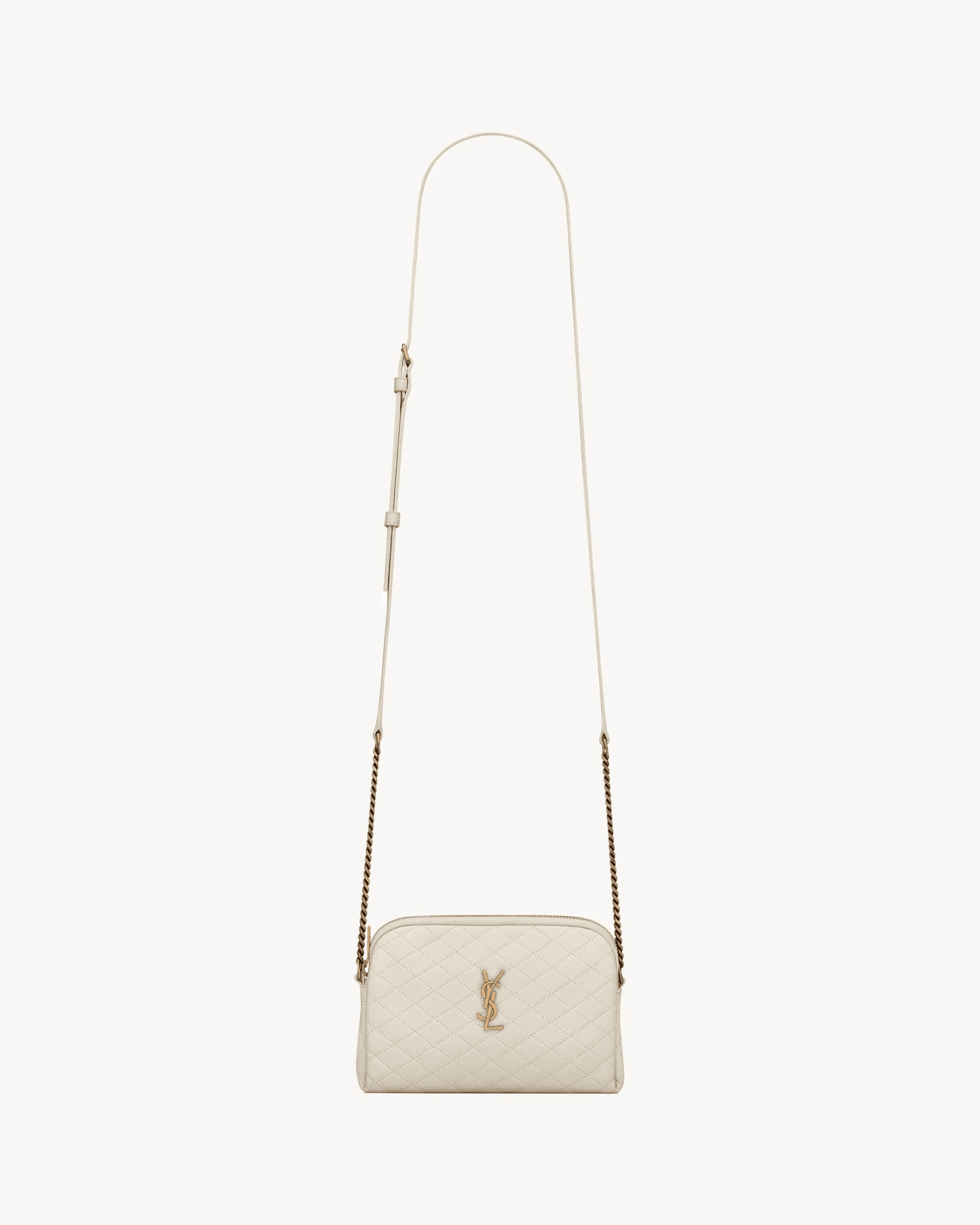 Sa1nt Lau*nt GABY ZIPPERED POUCH IN LAMBSKIN