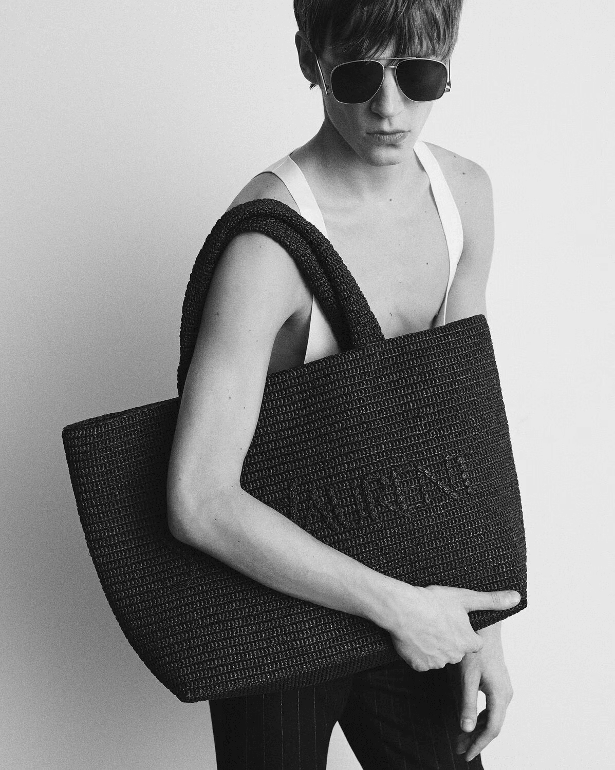Sa1nt Lau*nt Sa1nt Lau*nt TOTE IN RAFFIA