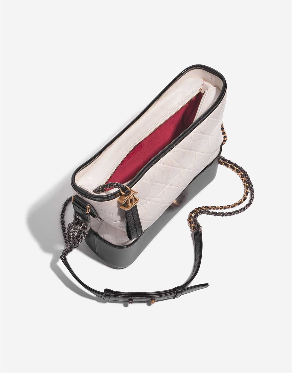Ch**el Gabrielle Large Calf Black / White