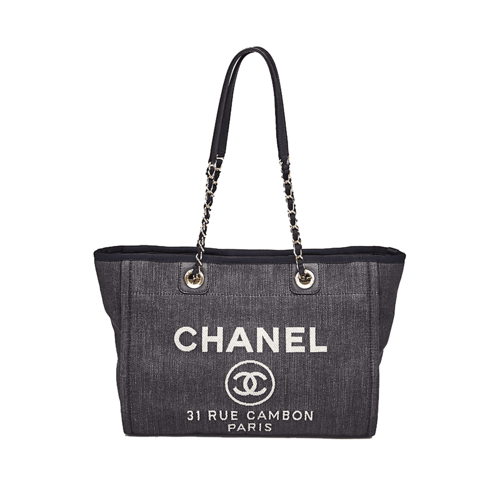 Ch**el Deauville Denim Small Tote