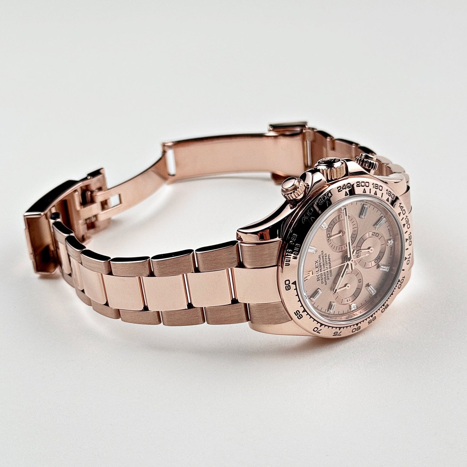 R01ex Daytona 116505 Rose Gold Sundust D1am0nd Baguette Dial (2015)