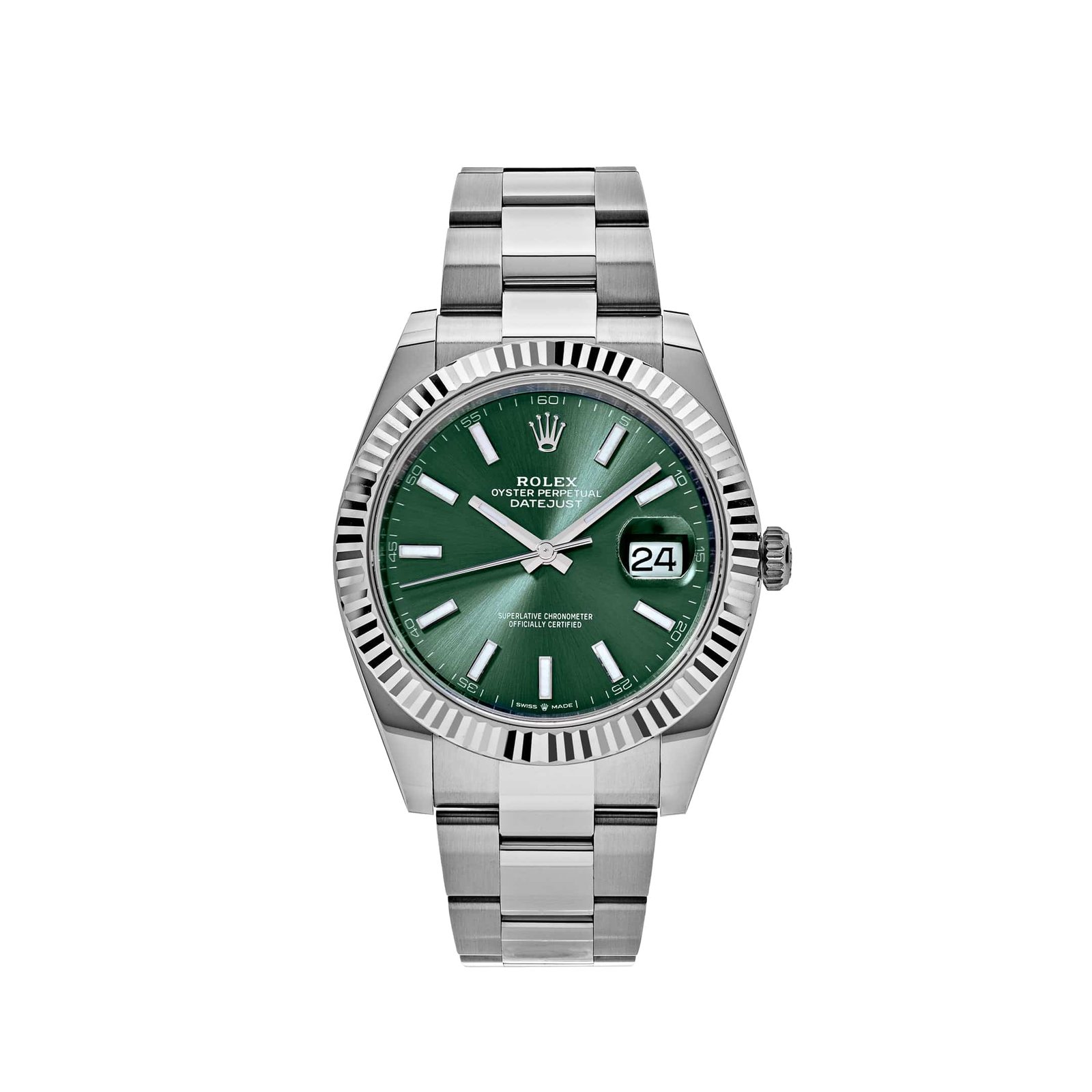 R01ex Datejust 41 126334 Stainless Steel Mint Green Dial Oyster (2024)