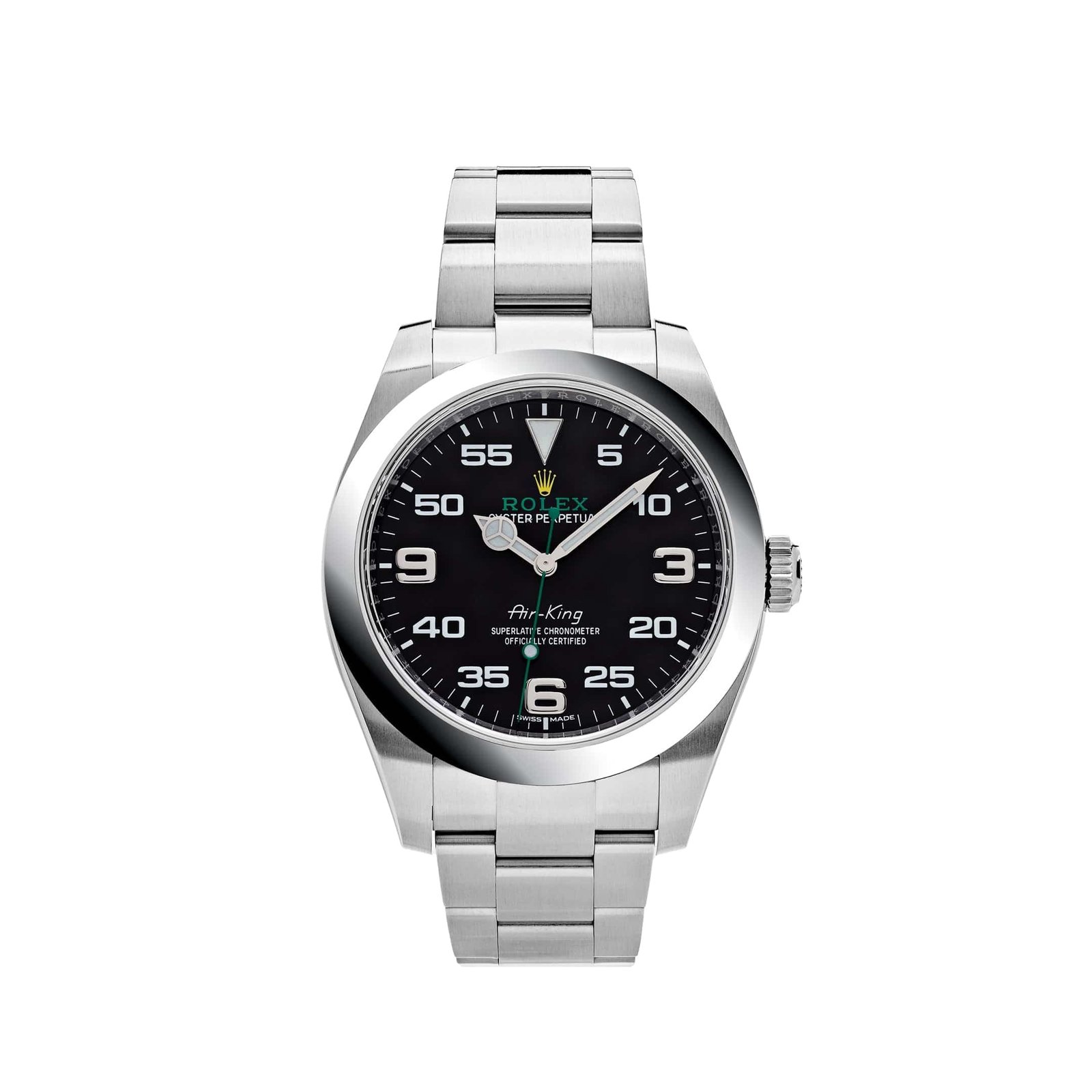 R01ex Air-King 116900 Stainless Steel Black Dial