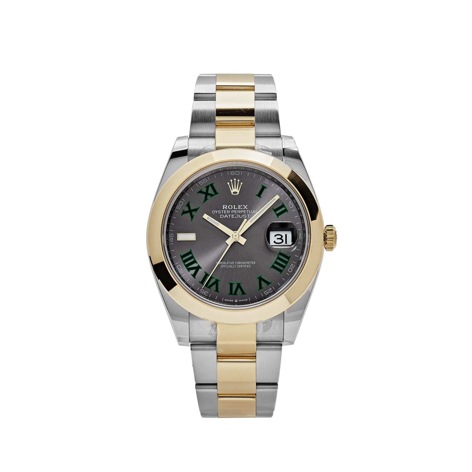 R01ex Datejust 41 126303 ‘Wimbledon’ Yellow Gold Stainless Steel Slate Dial (2024)
