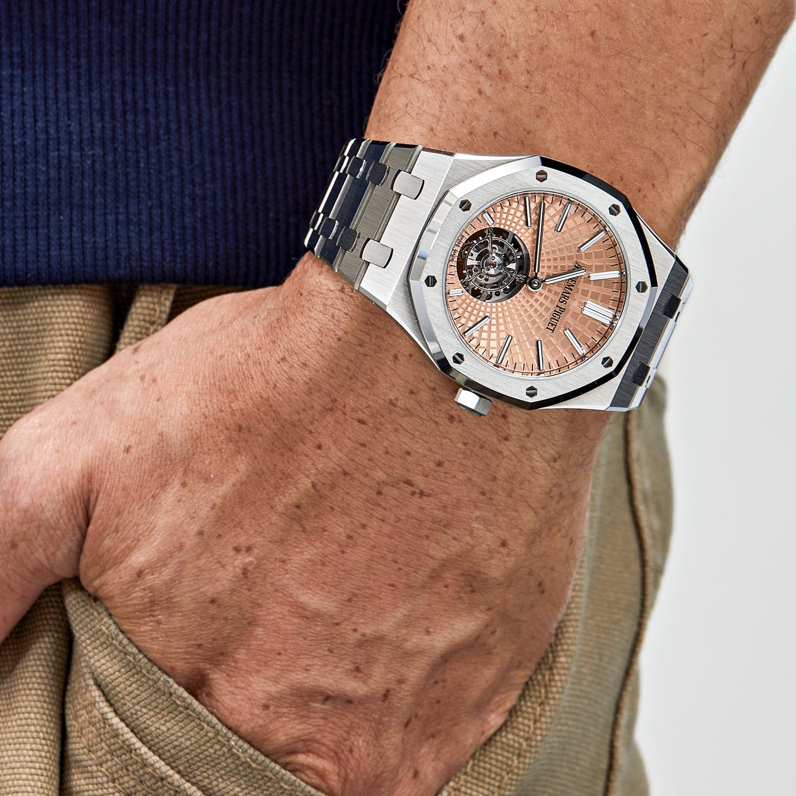 Audemars P1g*et Royal Oak 26531TI.OO.1220TI.01 Selfwinding Flying Tourbillon Titanium Salmon Dial Limited Edition (2024)