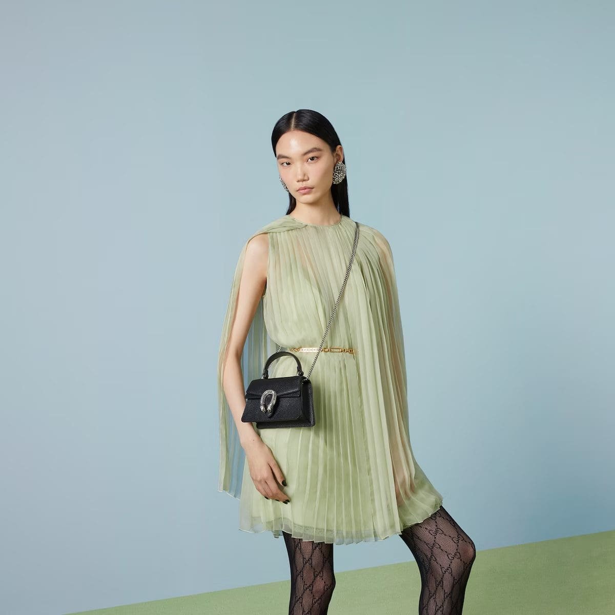 Gvc*1 DIONYSUS MINI TOP HANDLE BAG（black）