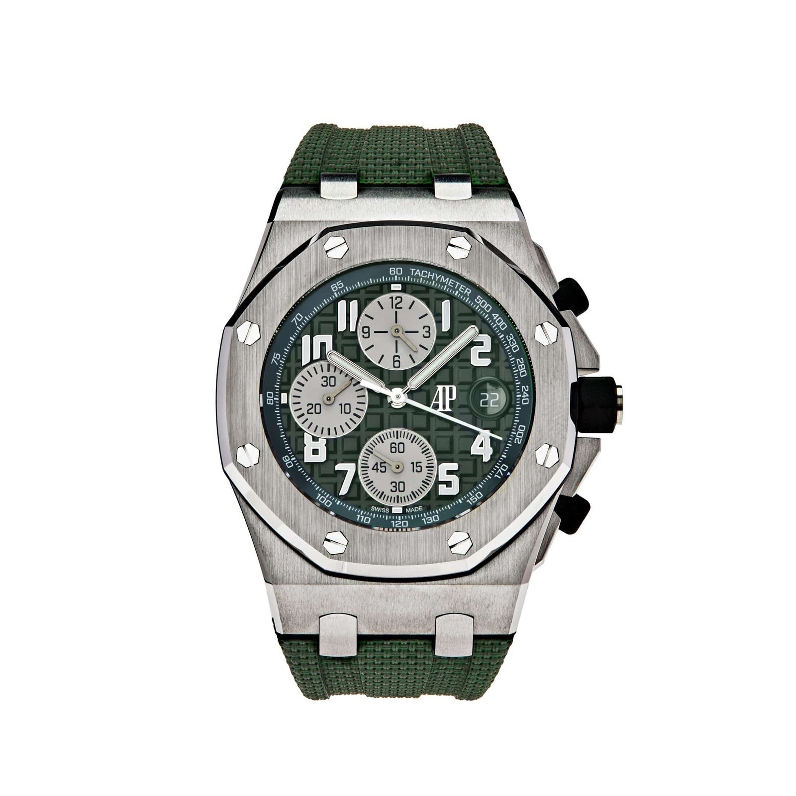 Audemars P1g*et Royal Oak Offshore 26238TI.OO.A056CA.01 Chronograph Titanium Green Dial