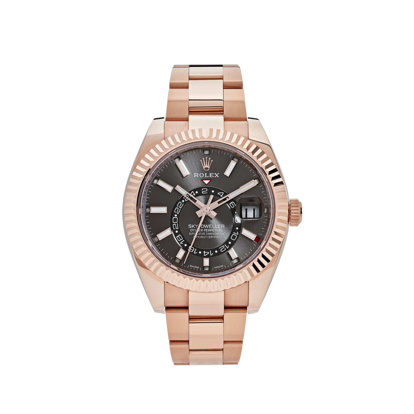 R01ex Sky-Dweller 336935 Rose Gold Rhodium Slate Grey Dial (2024)