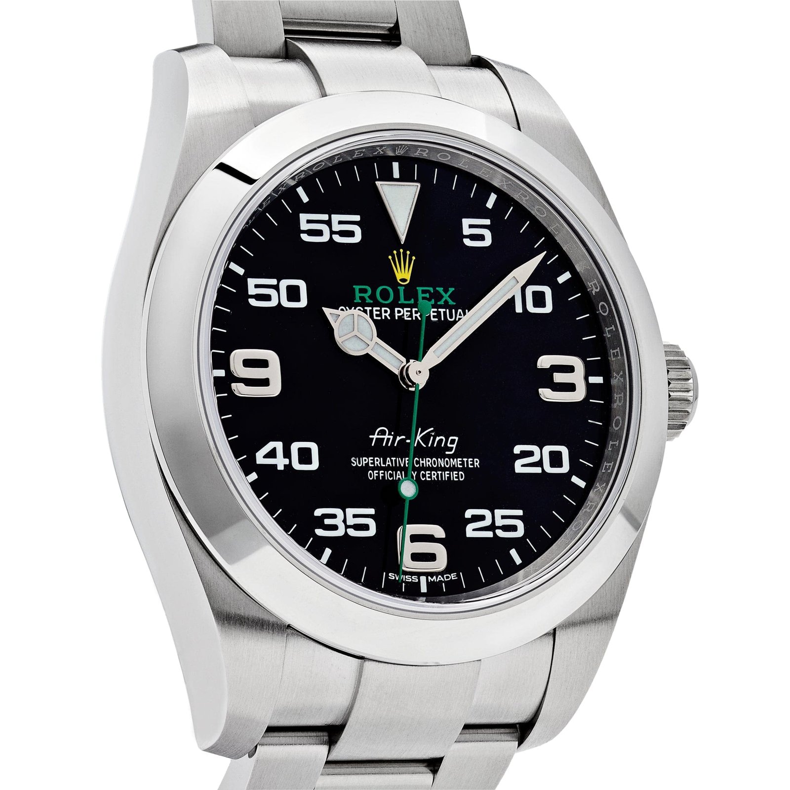 R01ex Air-King 116900 Stainless Steel Black Dial
