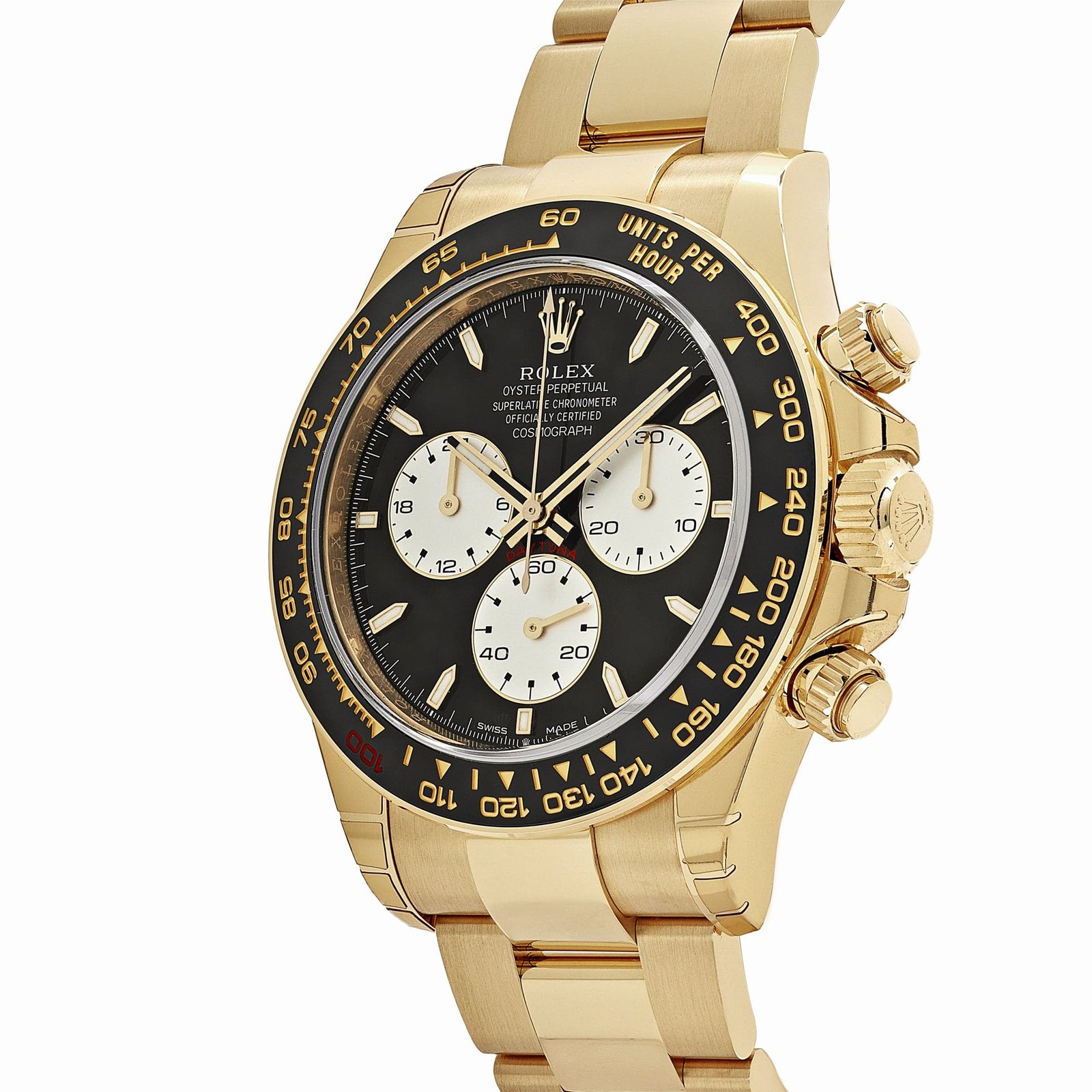R01ex Daytona 126528LN ‘Le Mans’ Yellow Gold Black Dial