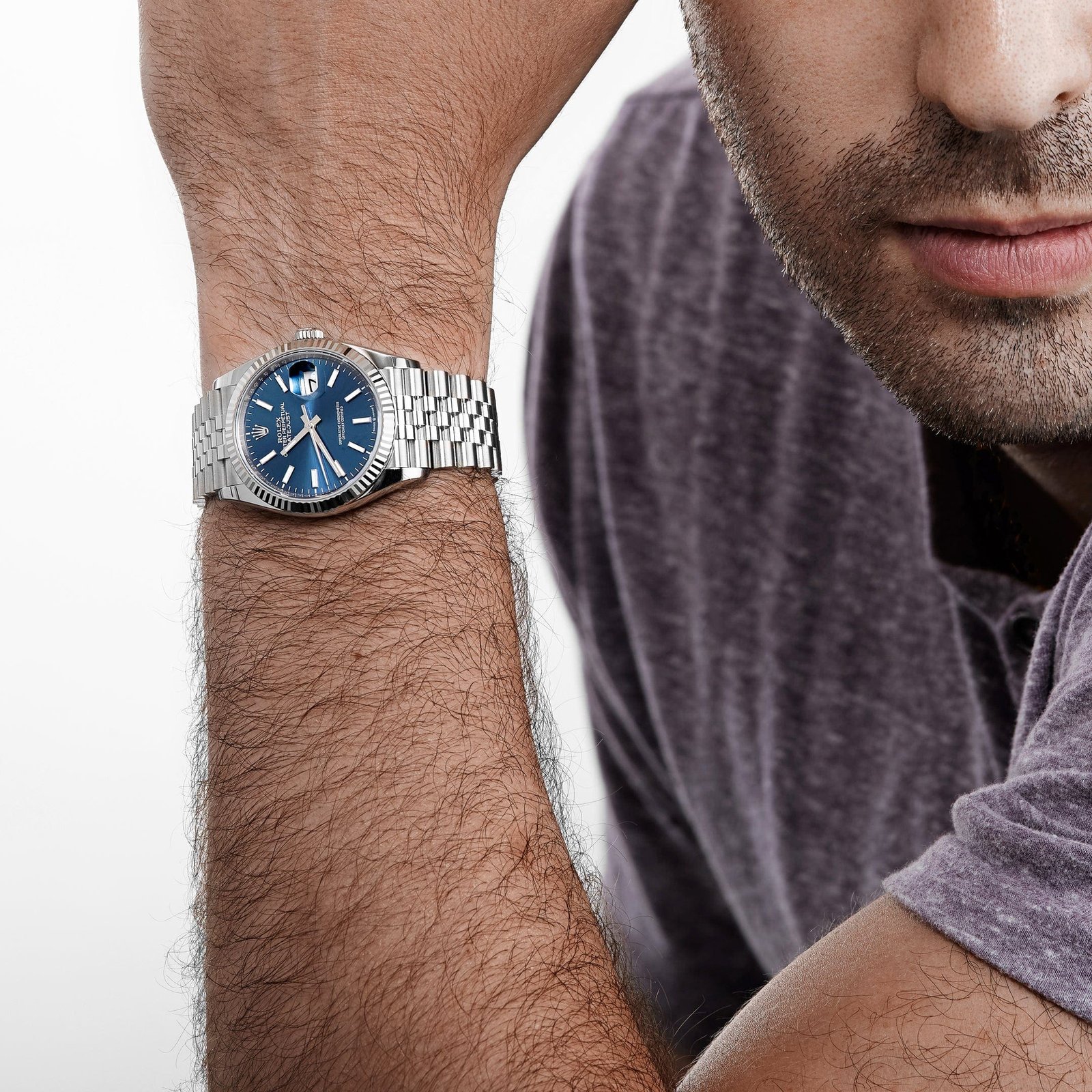 R01ex Datejust 36 126234 Stainless Steel Blue Dial Jubilee (2025)