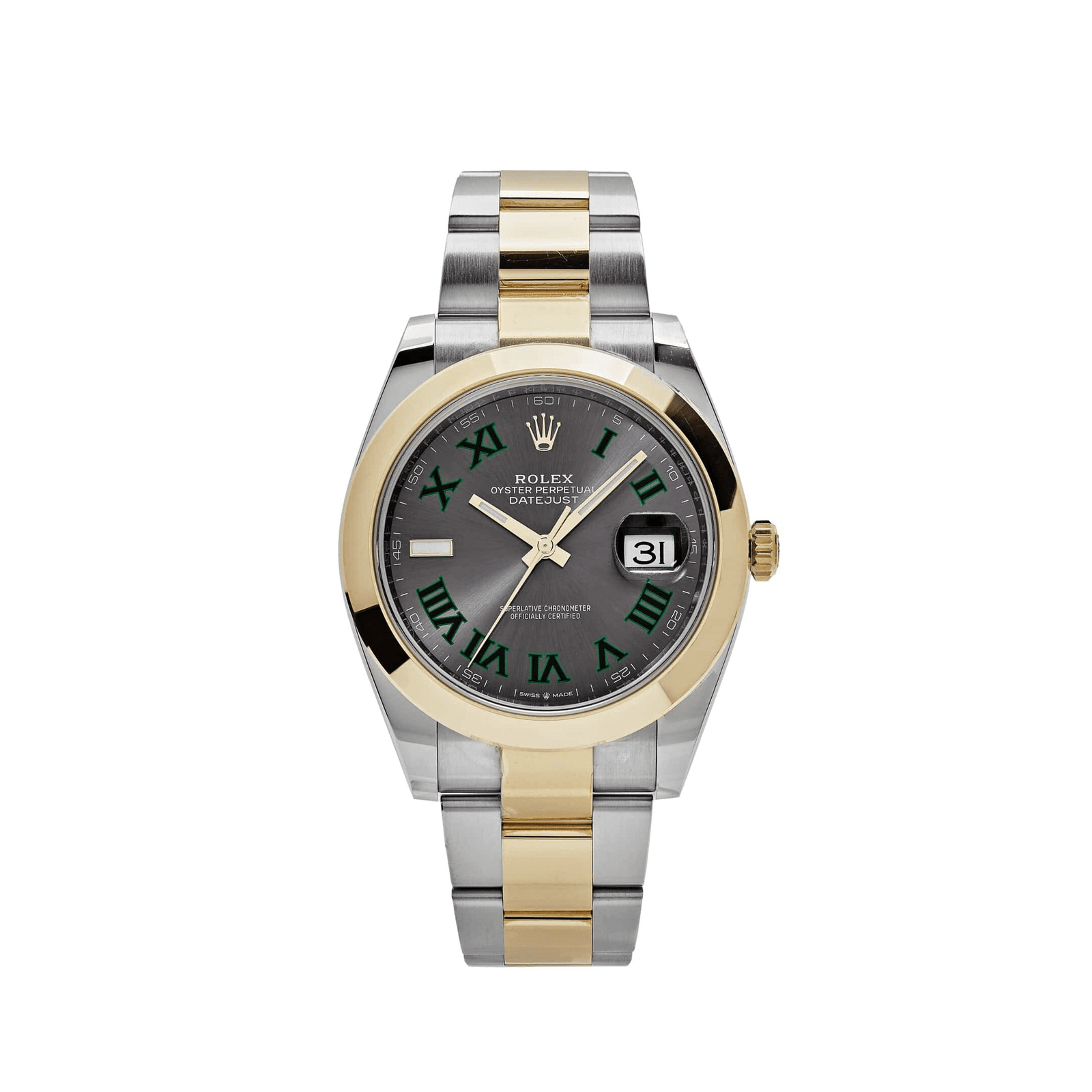 R01ex Datejust 41 126303 ‘Wimbledon’ Yellow Gold Stainless Steel Slate Dial (2020)