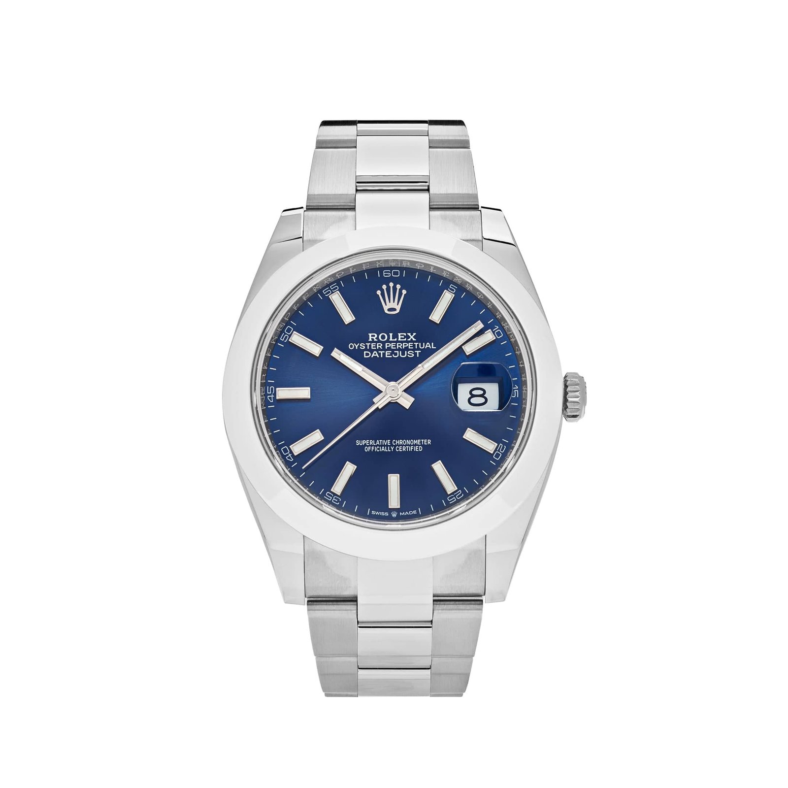 R01ex Datejust 41 126300 Stainless Steel Blue Dial Oyster
