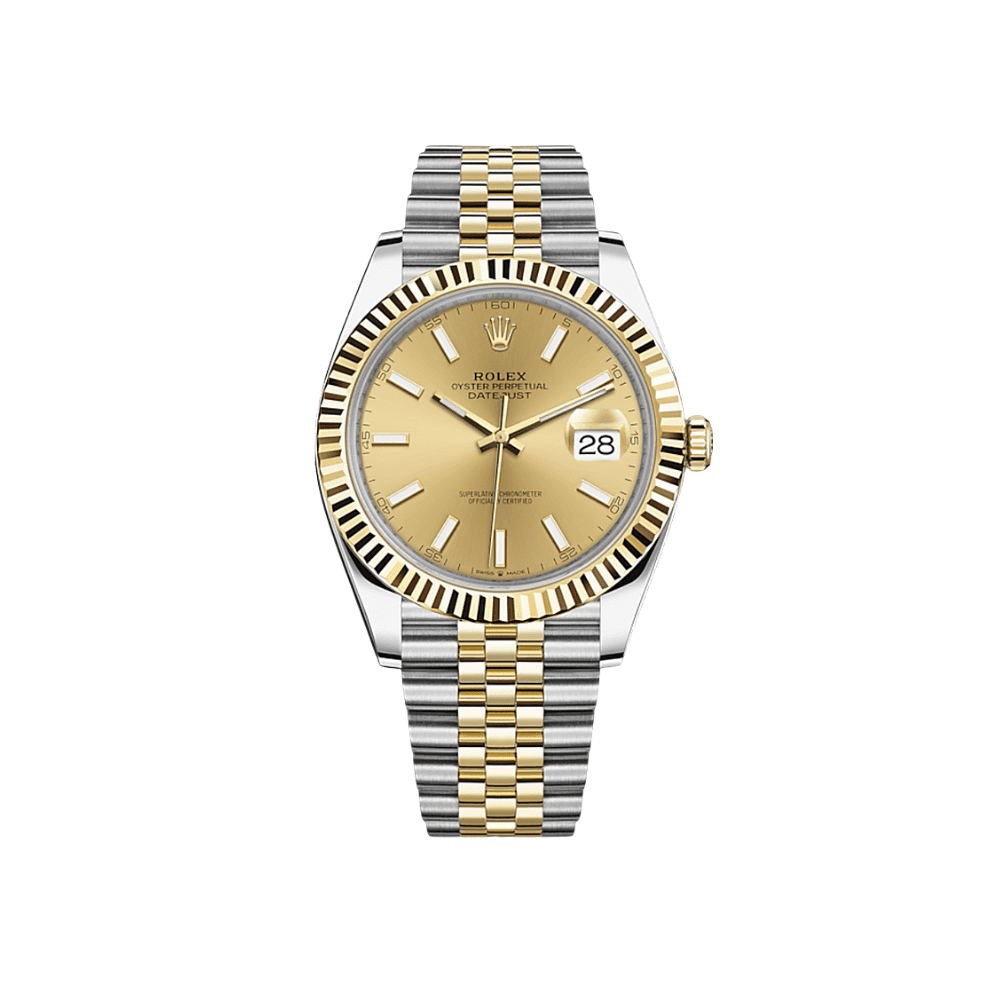 R01ex Datejust 41 126333 Yellow Gold Stainless Steel Champagne Dial Jubilee (2022)