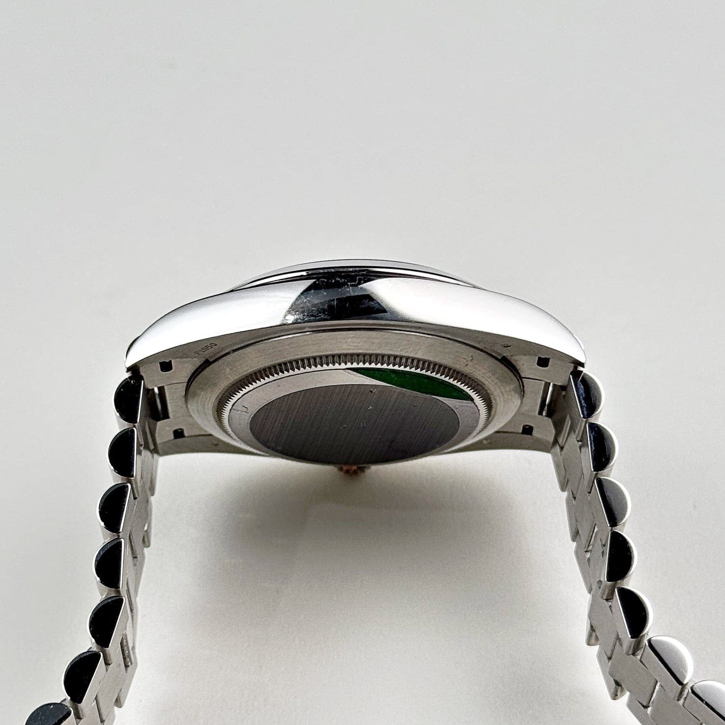 R01ex Day-Date 40 228206 Platinum Olive Green Arabic Dial