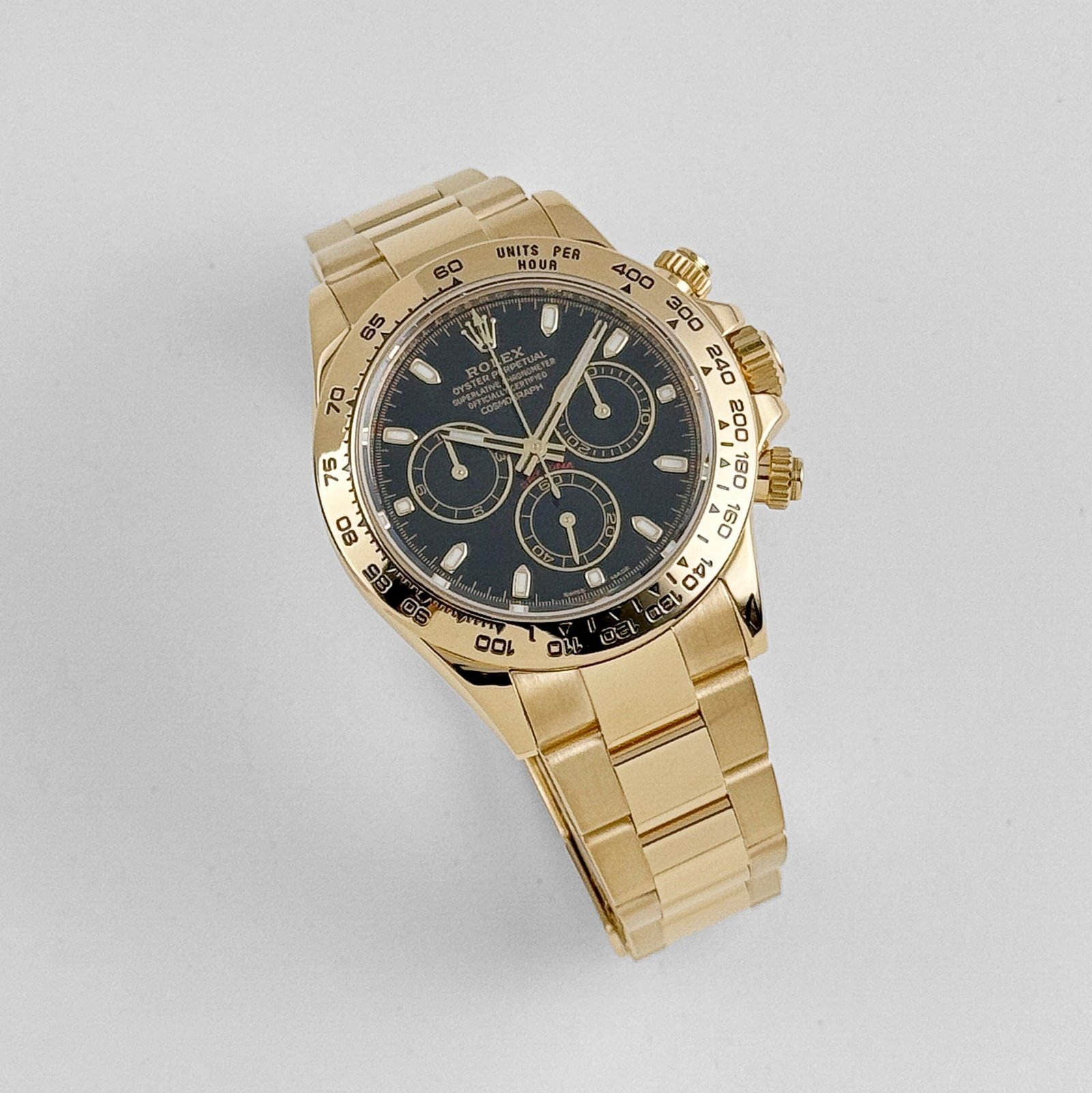 R01ex Daytona 116508 Yellow Gold Black Dial (2023)