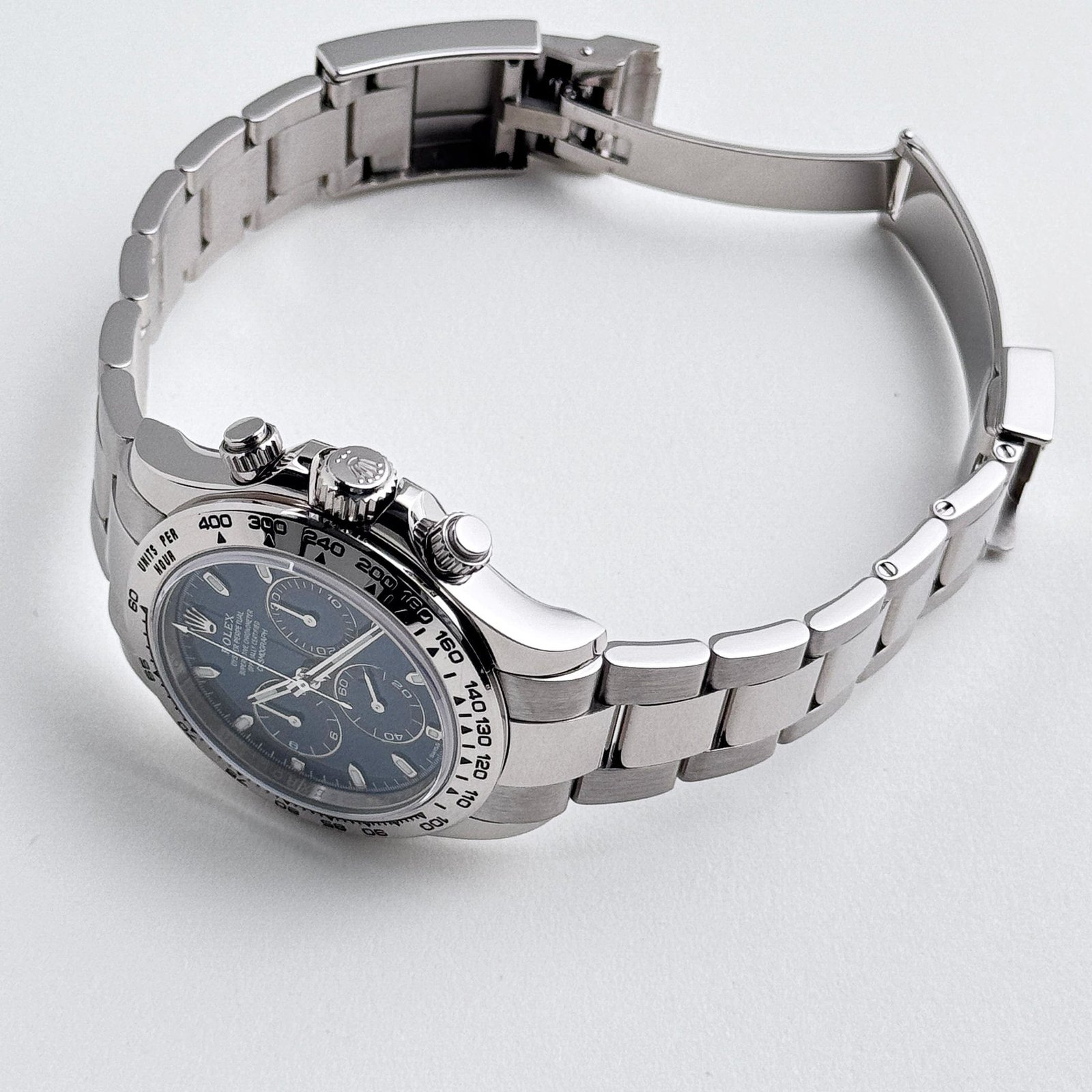 R01ex Daytona 116509 White Gold Blue Dial (2018)