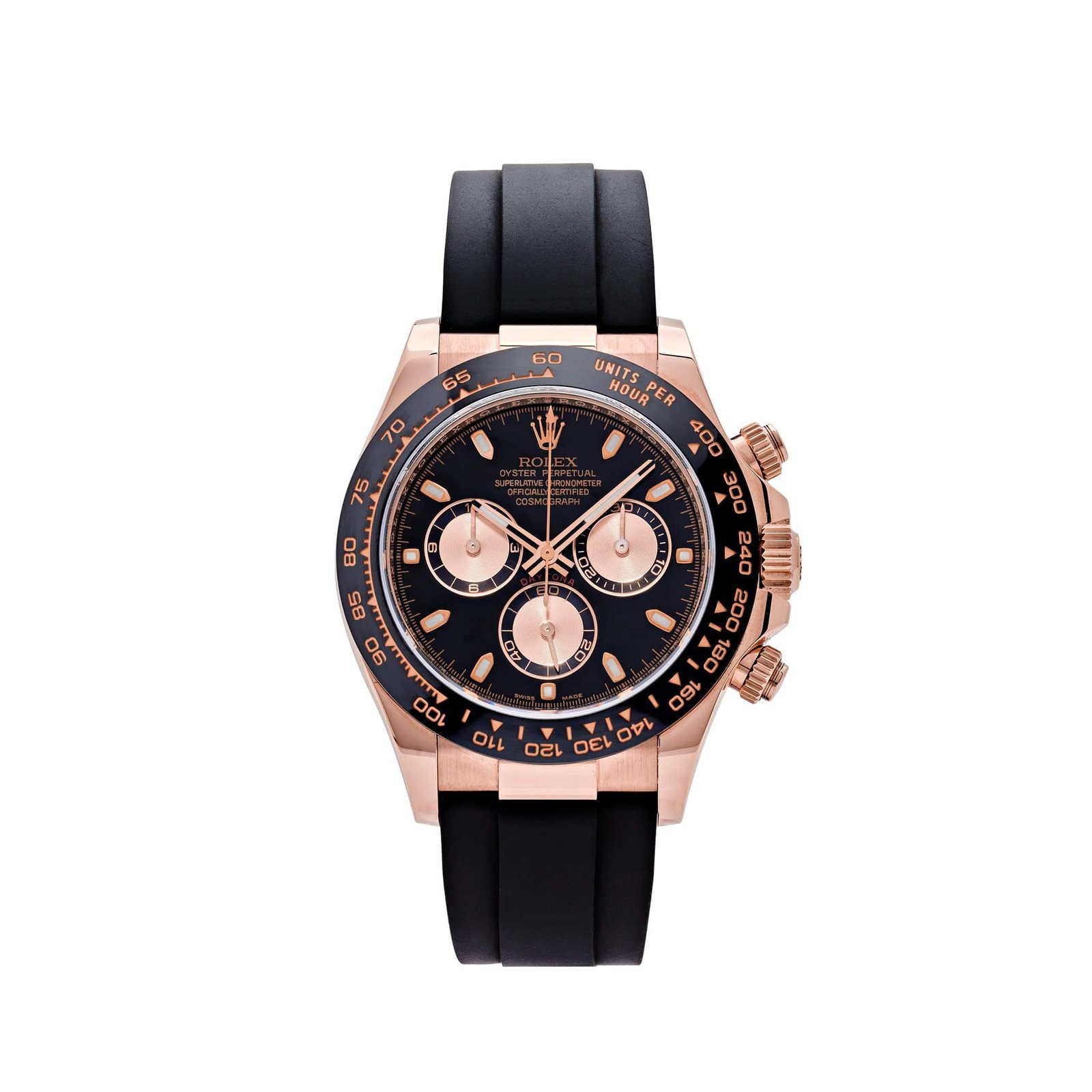 R01ex Daytona 116515LN Rose Gold Black Dial (2022)
