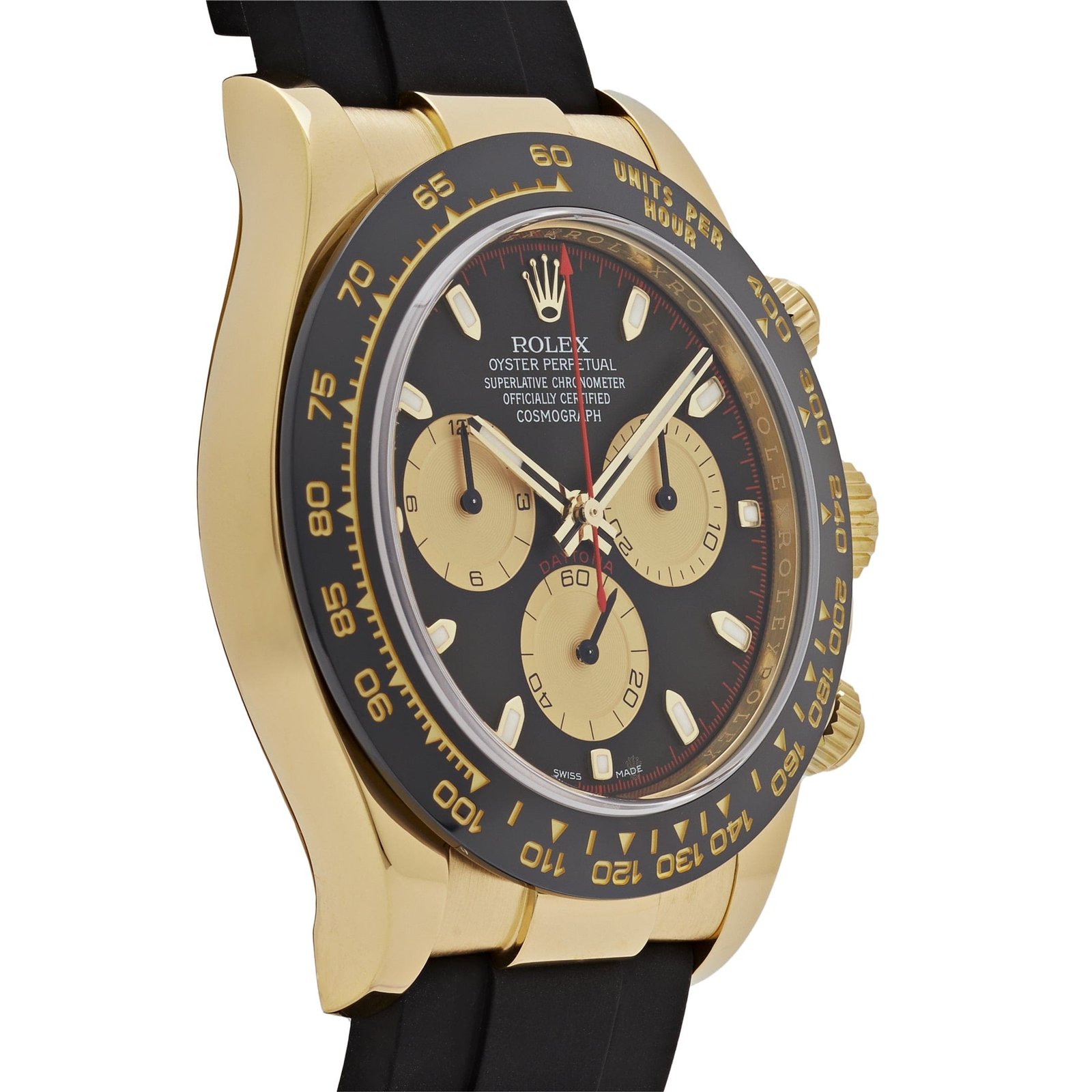 R01ex Daytona 116518LN ‘Paul Newman’ Yellow Gold Black Dial (2017)
