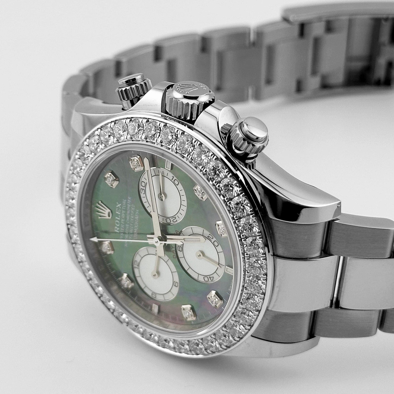 R01ex Daytona 126579RBR White Gold Mother of Pearl D1am0nd Dial D1am0nd Bezel (2024)
