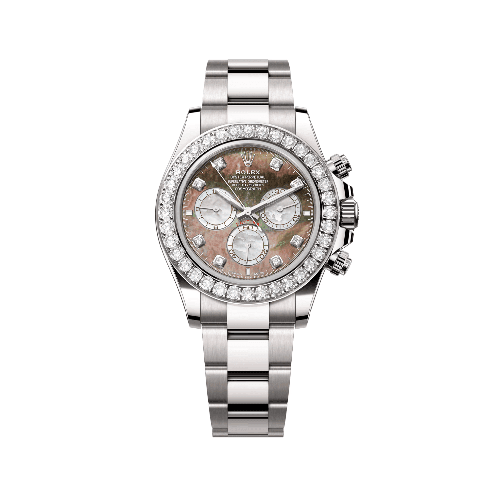 R01ex Daytona 126579RBR White Gold Mother of Pearl D1am0nd Dial D1am0nd Bezel (2024)