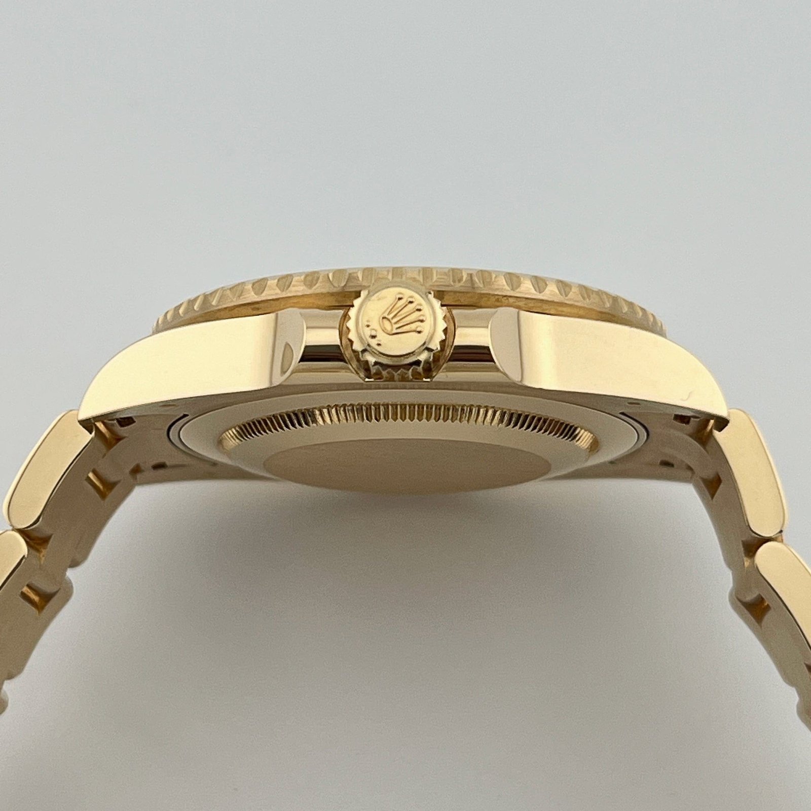 R01ex GMT-Master II 116718LN Yellow Gold Green Dial Black Bezel (2006)