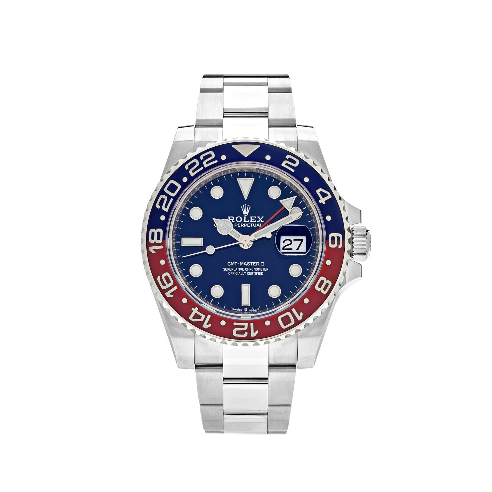 R01ex GMT-Master II 126719BLRO ‘Pepsi’ White Gold Blue Dial (2024)