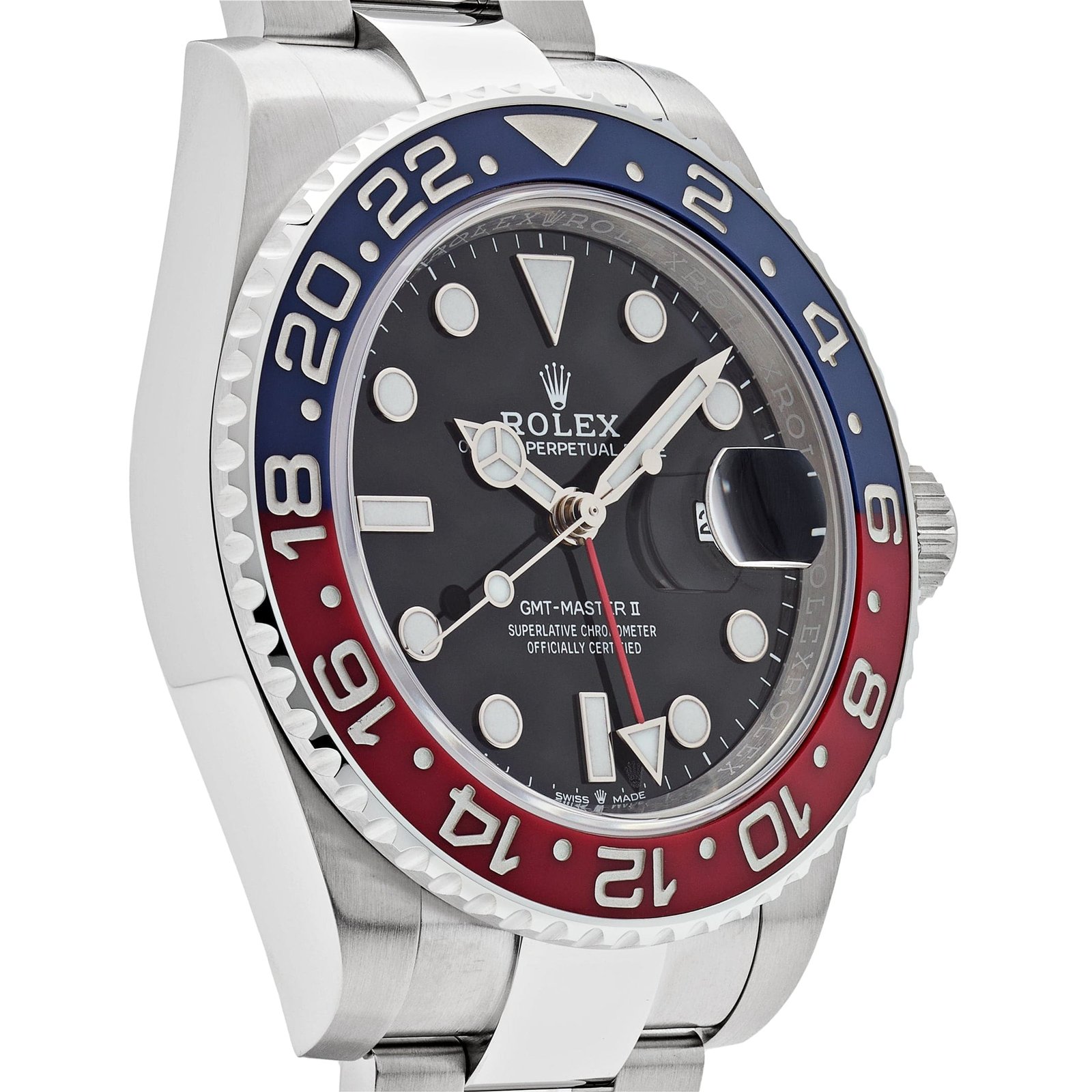 R01ex GMT-Master II 126710BLRO ‘Pepsi’ Stainless Steel Black Dial Oyster (2025) 40mm