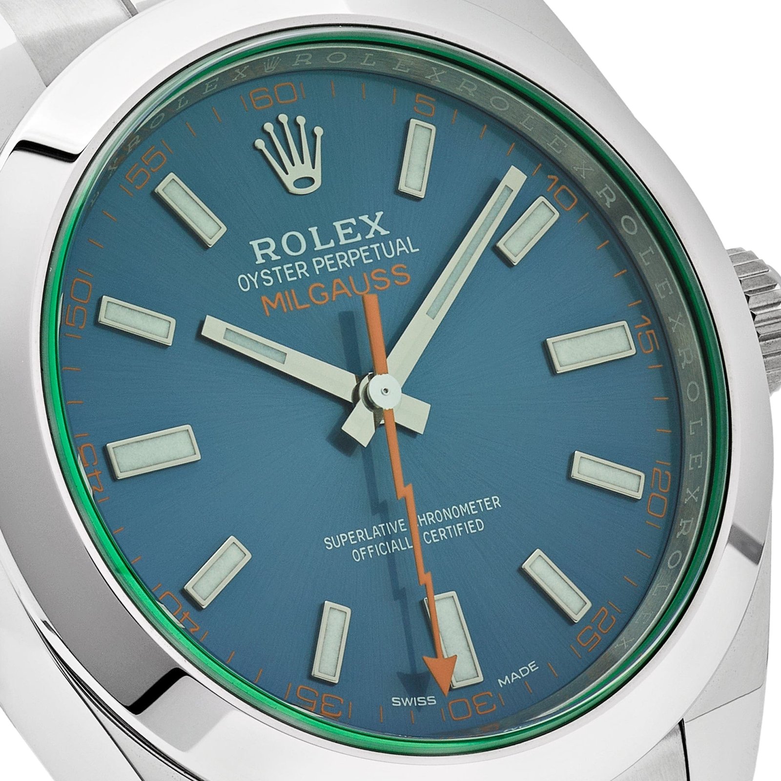 R01ex Milgauss 116400GV Stainless Steel Blue Dial (2021)