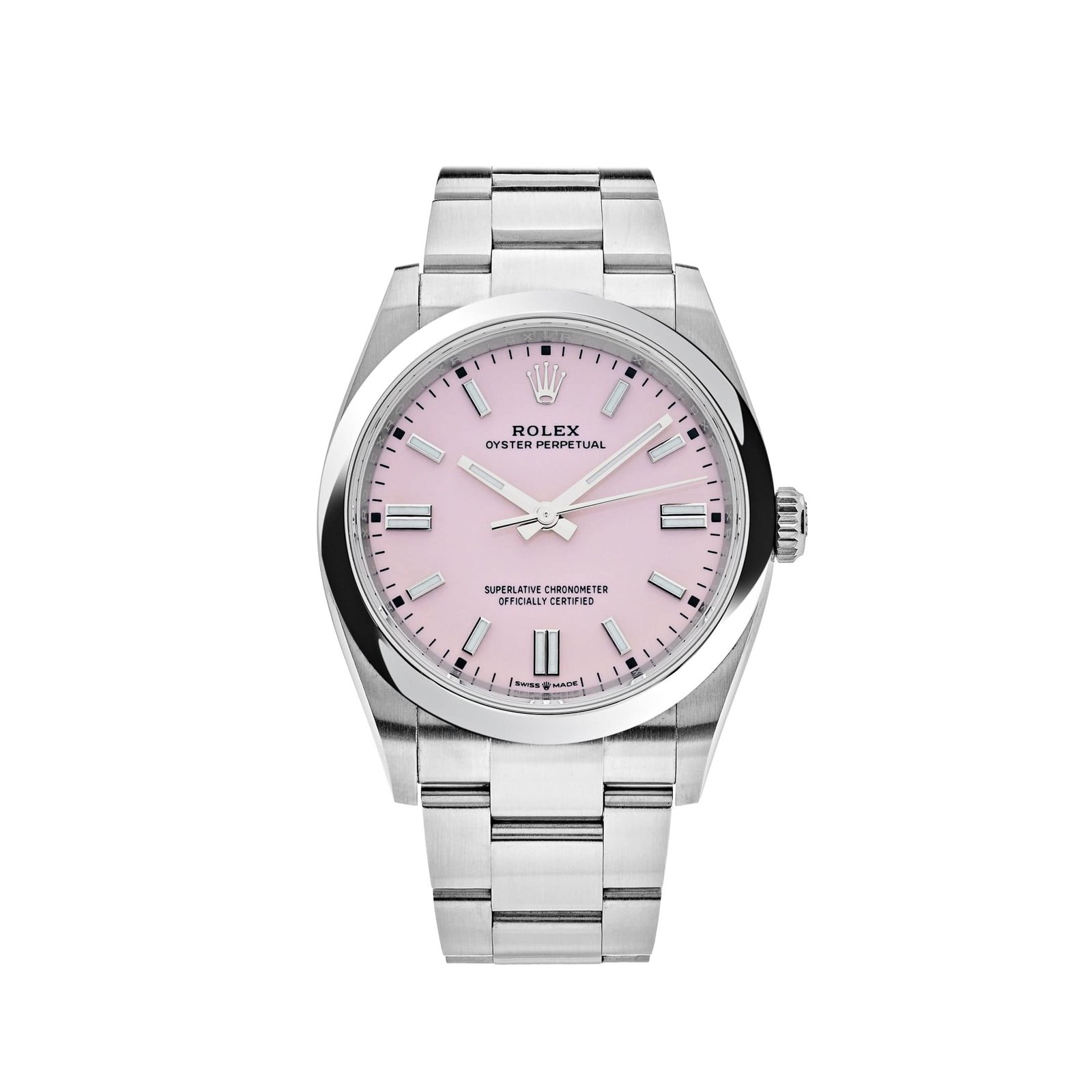 R01ex Oyster Perpetual 36 126000 Stainless Steel Candy Pink Dial (2024)