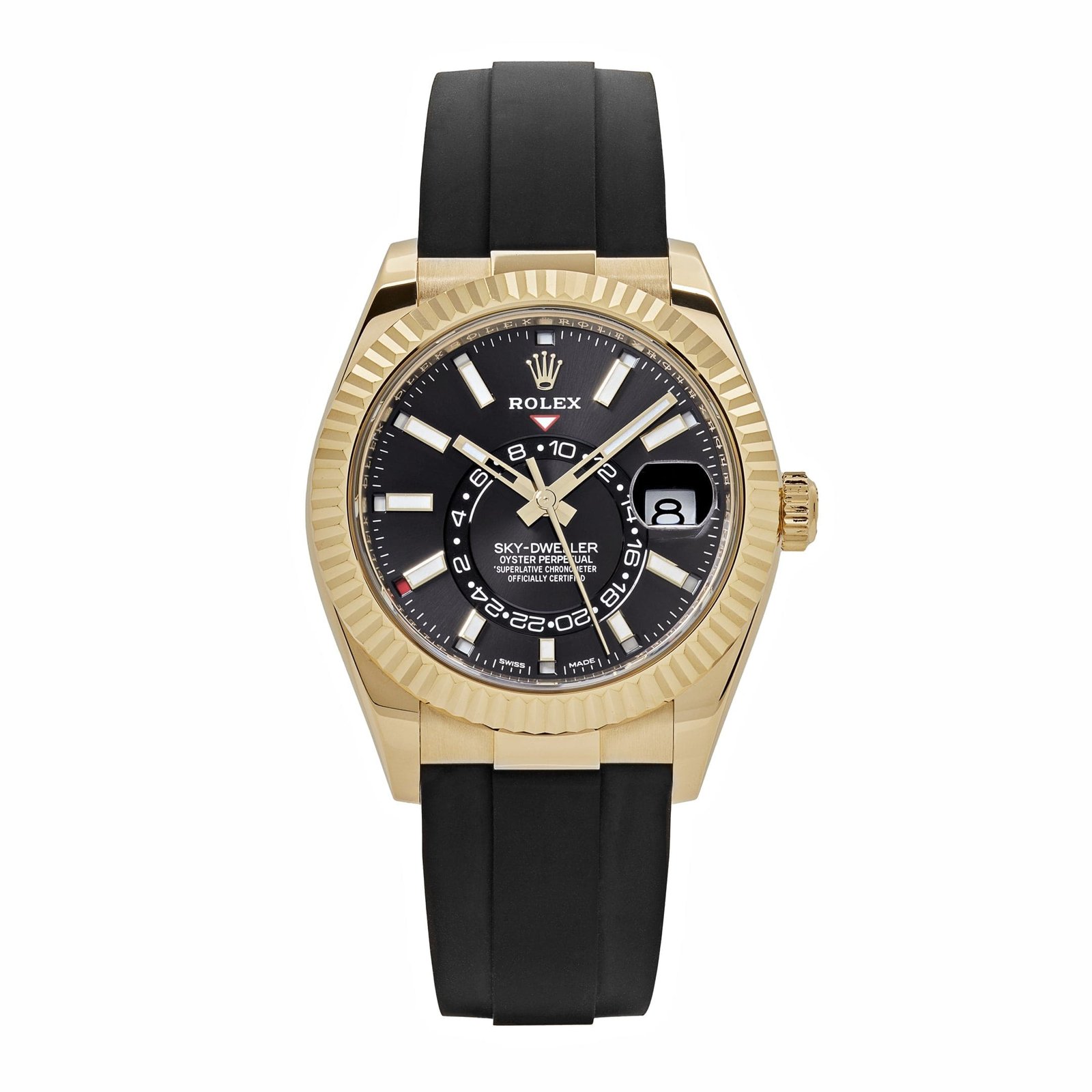 R01ex Sky-Dweller 336238 Yellow Gold  Bright Black Dial (2024)