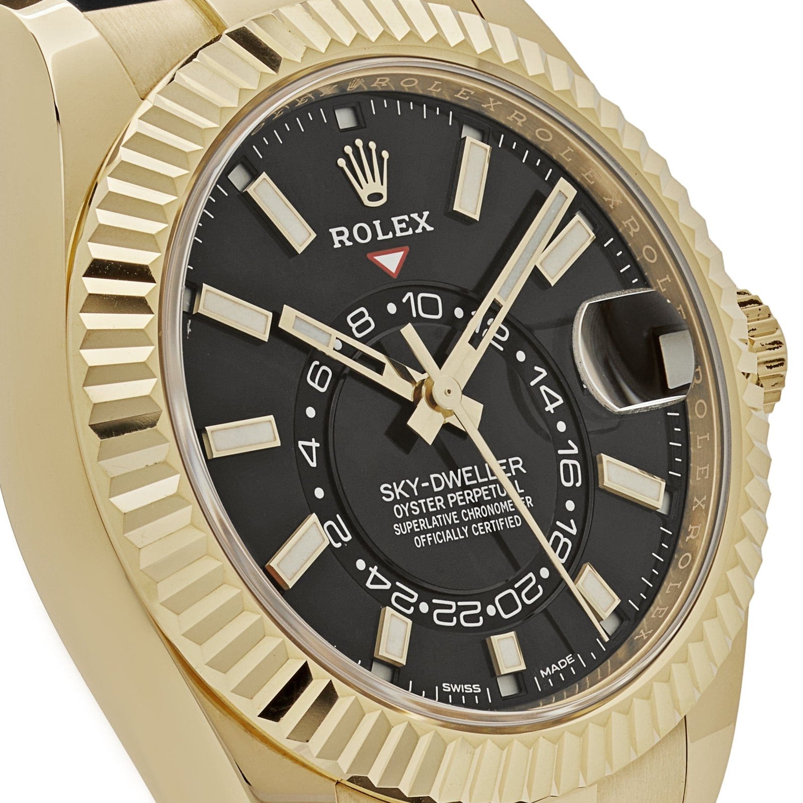 R01ex Sky-Dweller 336238 Yellow Gold  Bright Black Dial (2024)