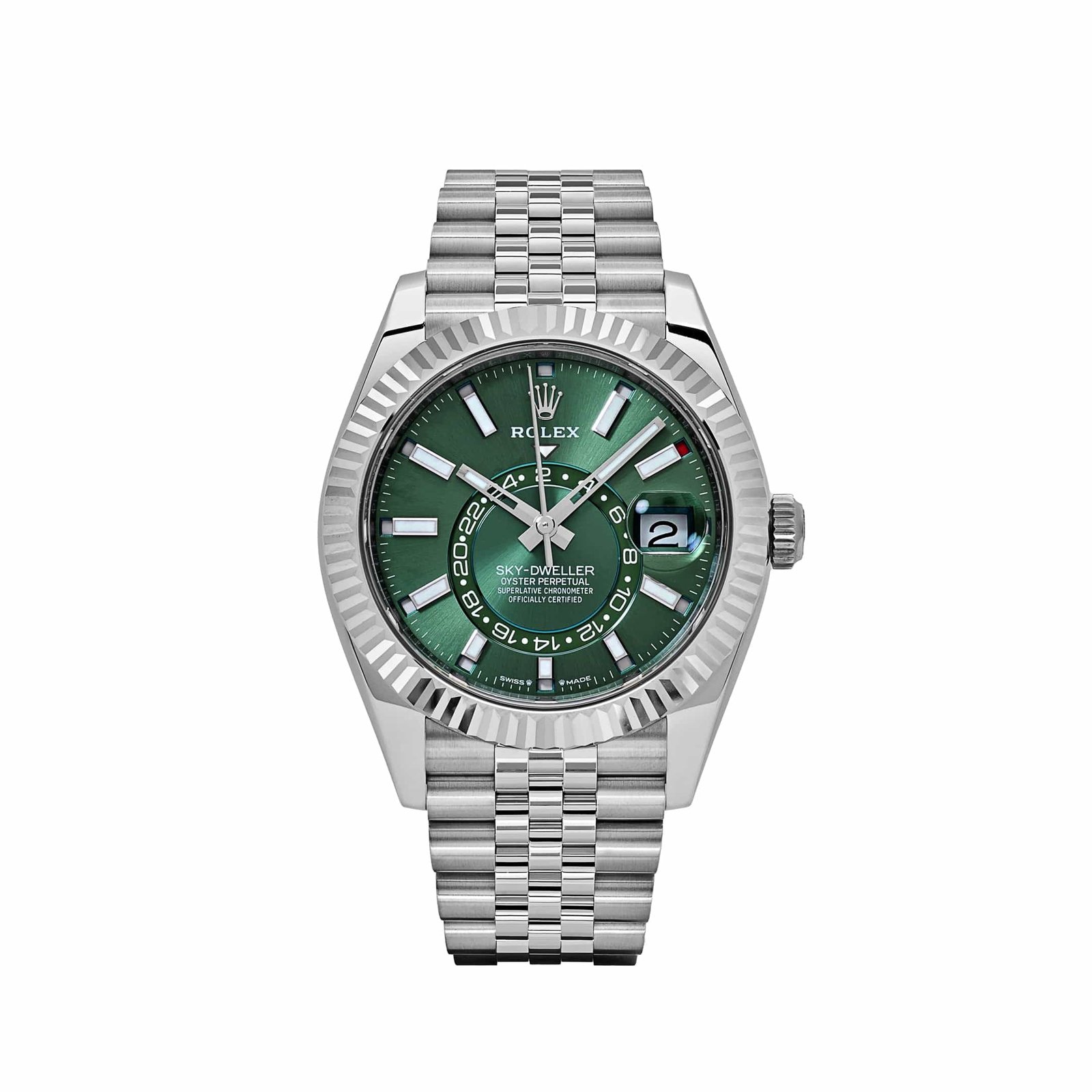 R01ex Sky-Dweller 336934 Stainless Steel Green Dial Jubilee (2025)