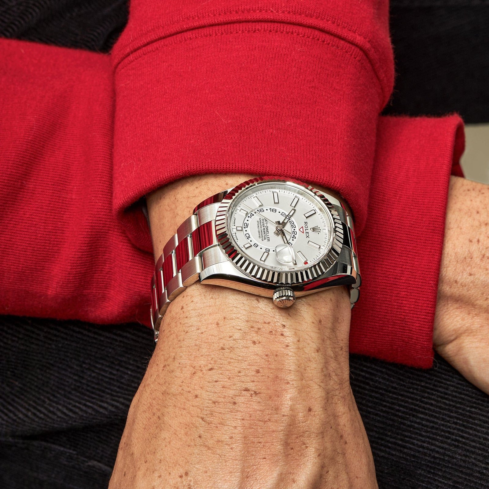 R01ex Sky-Dweller 336934 Stainless Steel White Dial (2024)