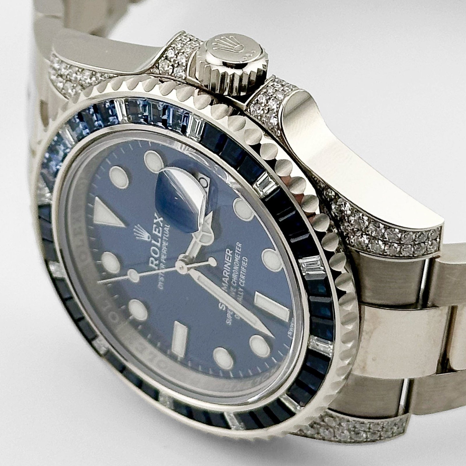 R01ex Submariner Date 116659SABR White Gold Blue Dial Sapphire D1am0nd Bezel (2022)