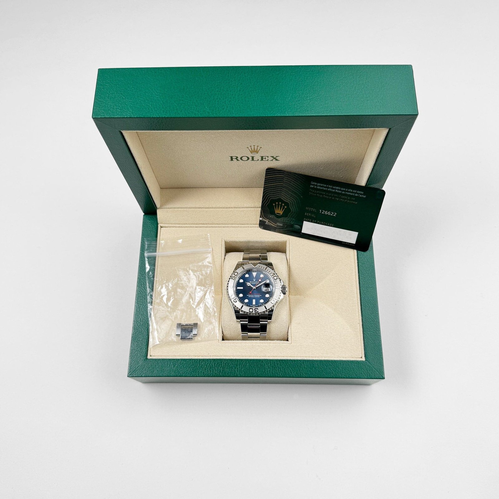 R01ex Yacht-Master 40 126622 Stainless Steel Blue Dial (2024)