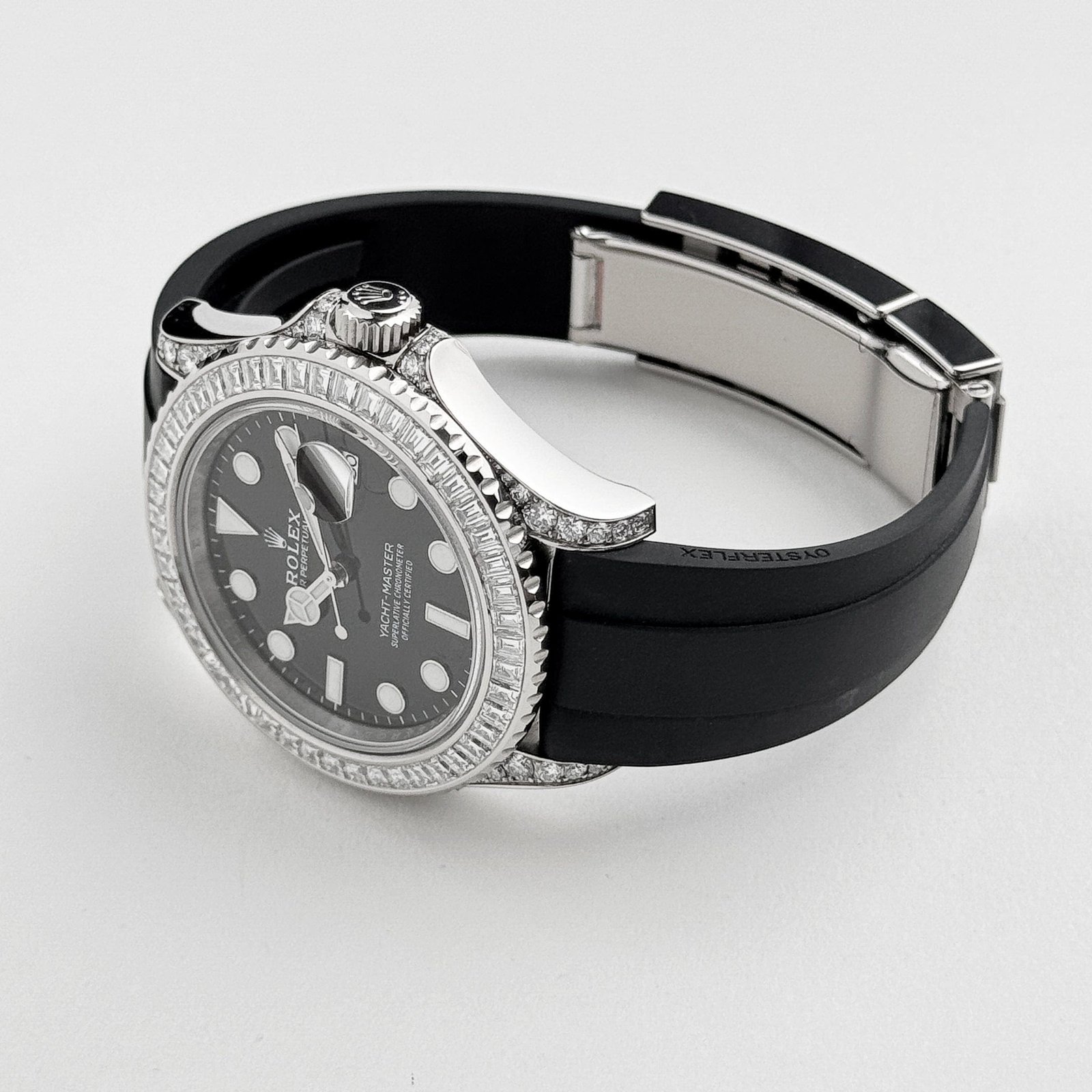 R01ex Yacht-Master 42 226679TBR White Gold Black Dial D1am0nd Bezel (2023)