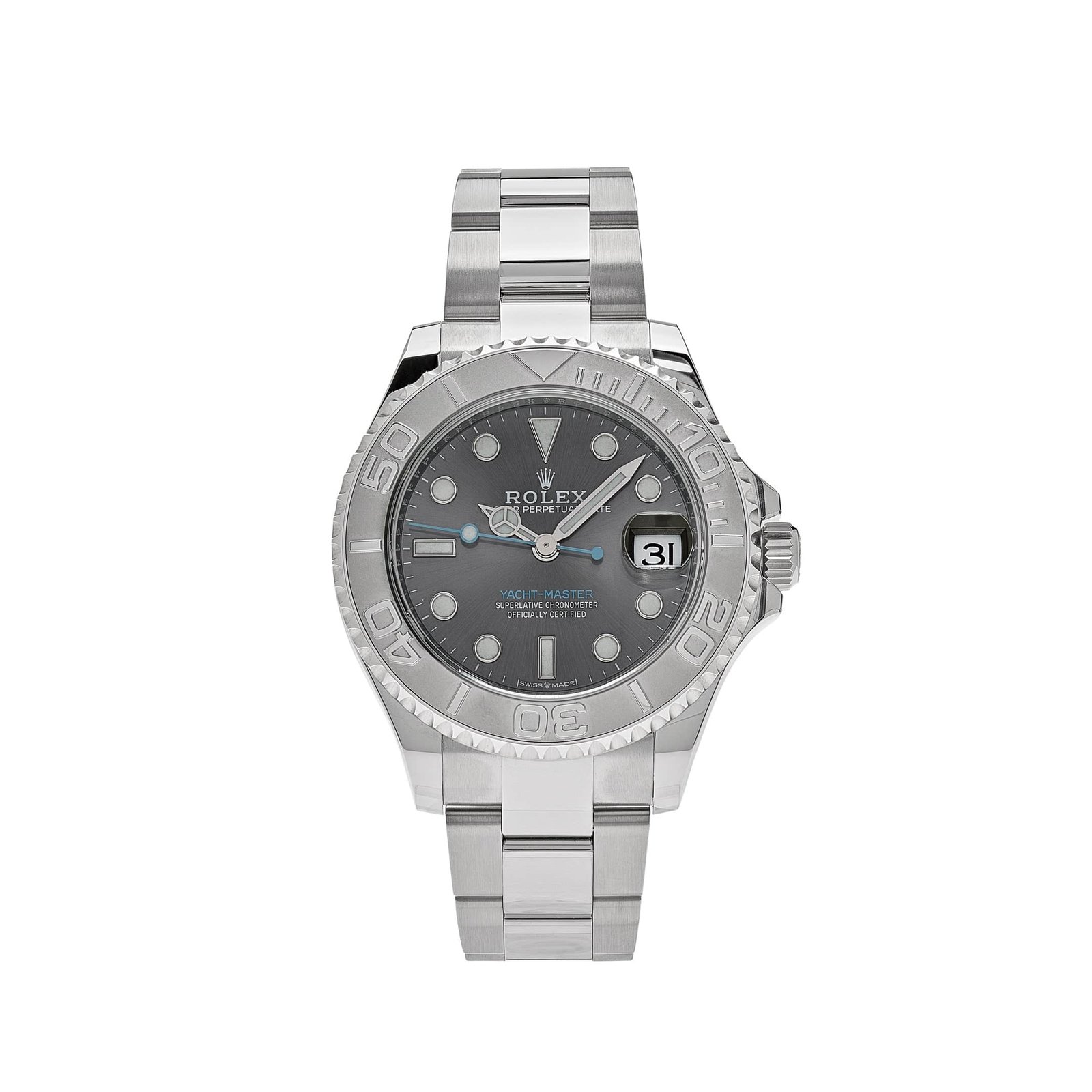 R01ex Yacht-Master 37 268622 Stainless Steel/Platinum Rhodium Dial (2024)