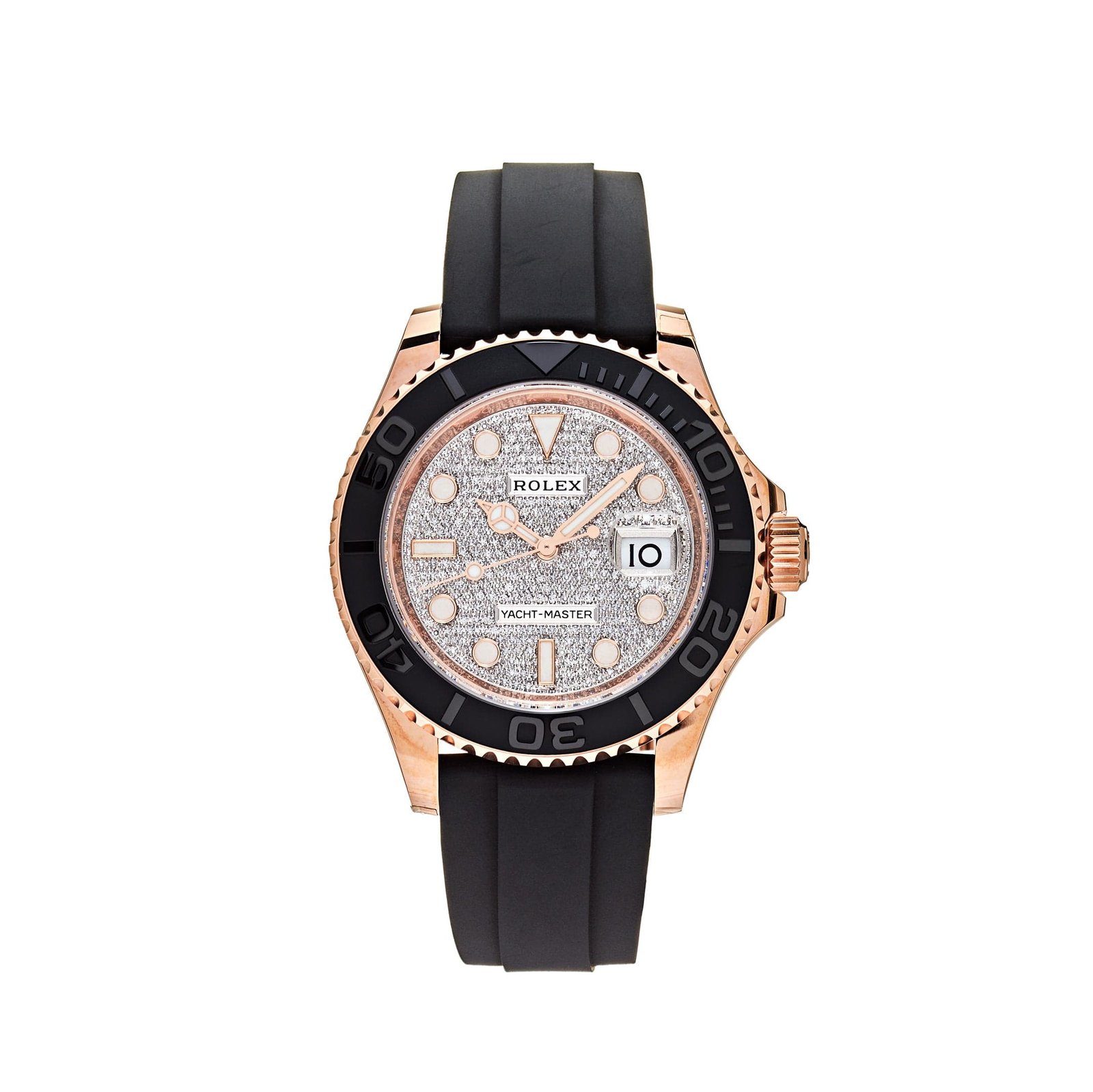 R01ex Yacht-Master 40 126655 Rose Gold Pave D1am0nd Dial (2023)