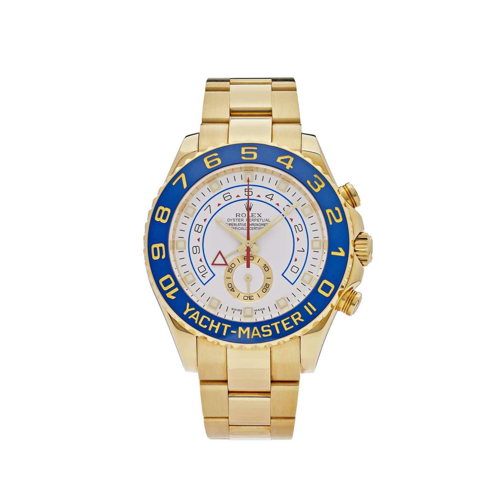 R01ex Yacht-Master II 116688 Yellow Gold White Dial (2017)