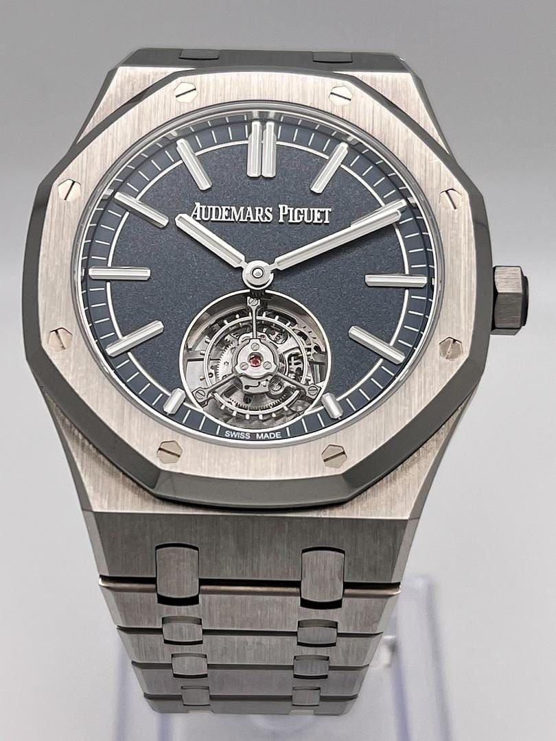 Audemars P1g*et Royal Oak Selfwinding Flying Tourbillon 26730TI.OO.1320TI.01 ’50th Anniversary’ Titanium Blue Dial